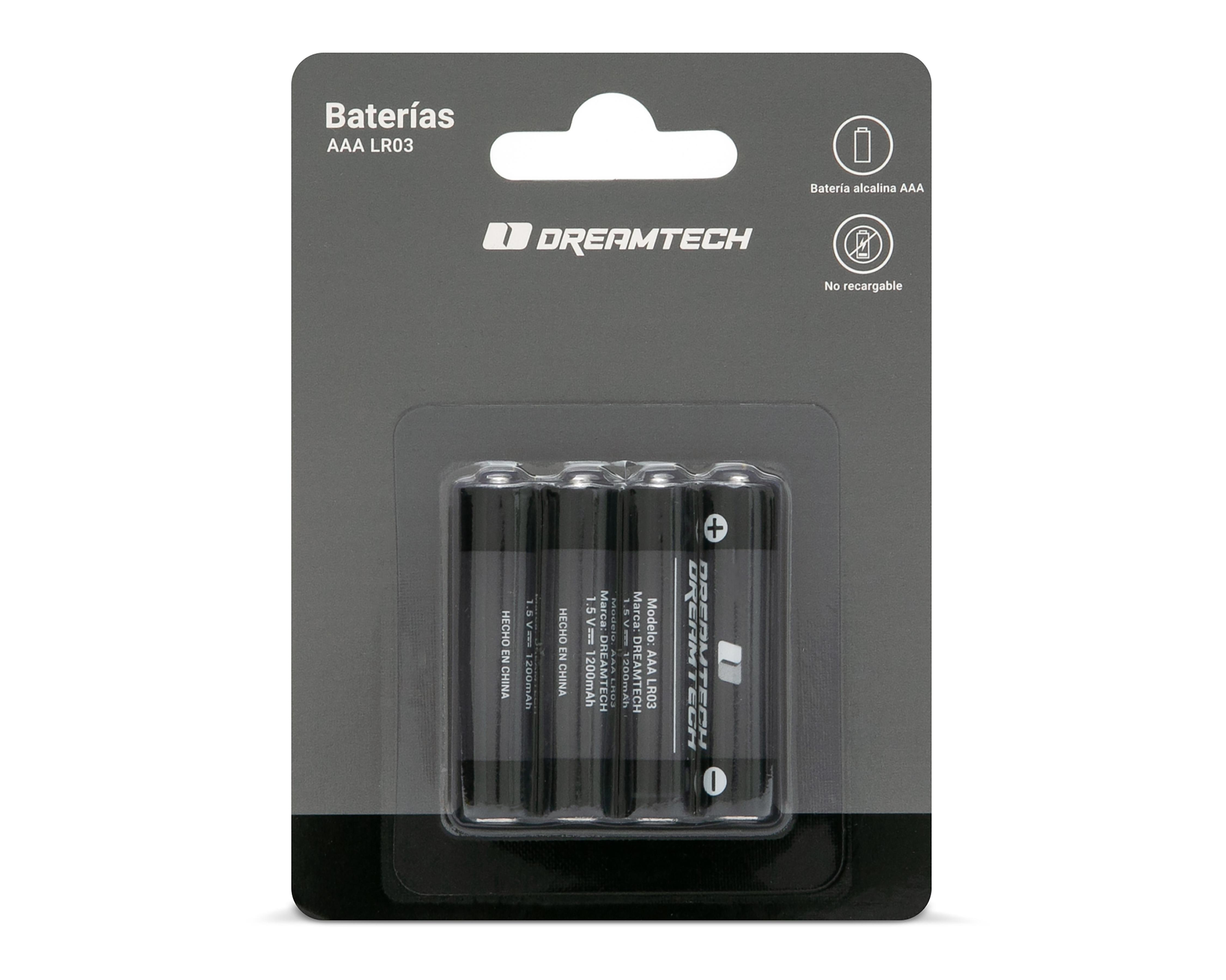 Foto 1 | Baterías Alcalinas Dreamtech AAA 4 Piezas