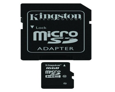 Foto 2 | Memoria MicroSD Kingston 16 GB Negra