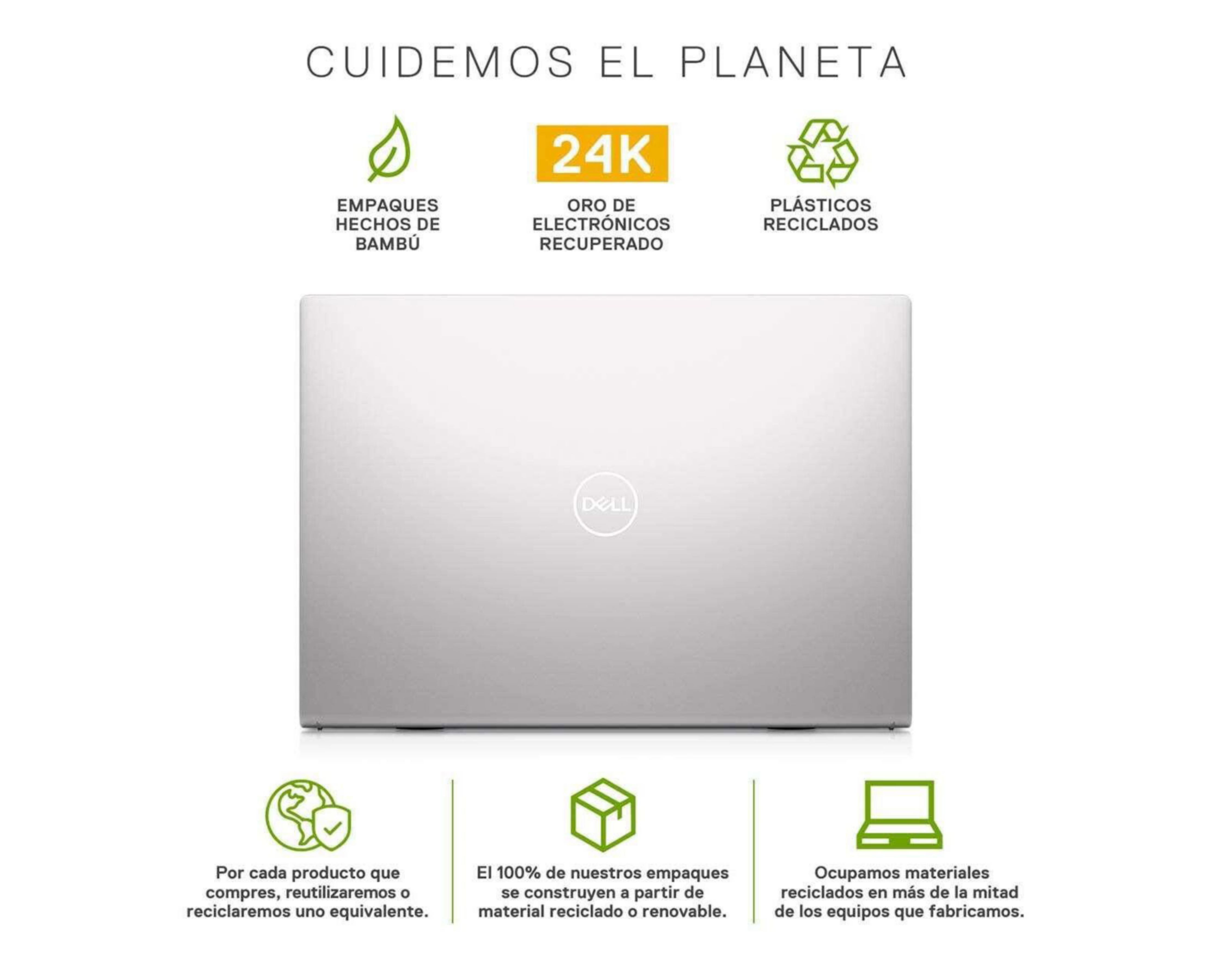 Foto 7 pulgar | Laptop Dell I5310-I7R8512SWNXHSC 13.3" Windows 11 Home Intel Core i7 8 GB RAM 512 GB SSD Plateada