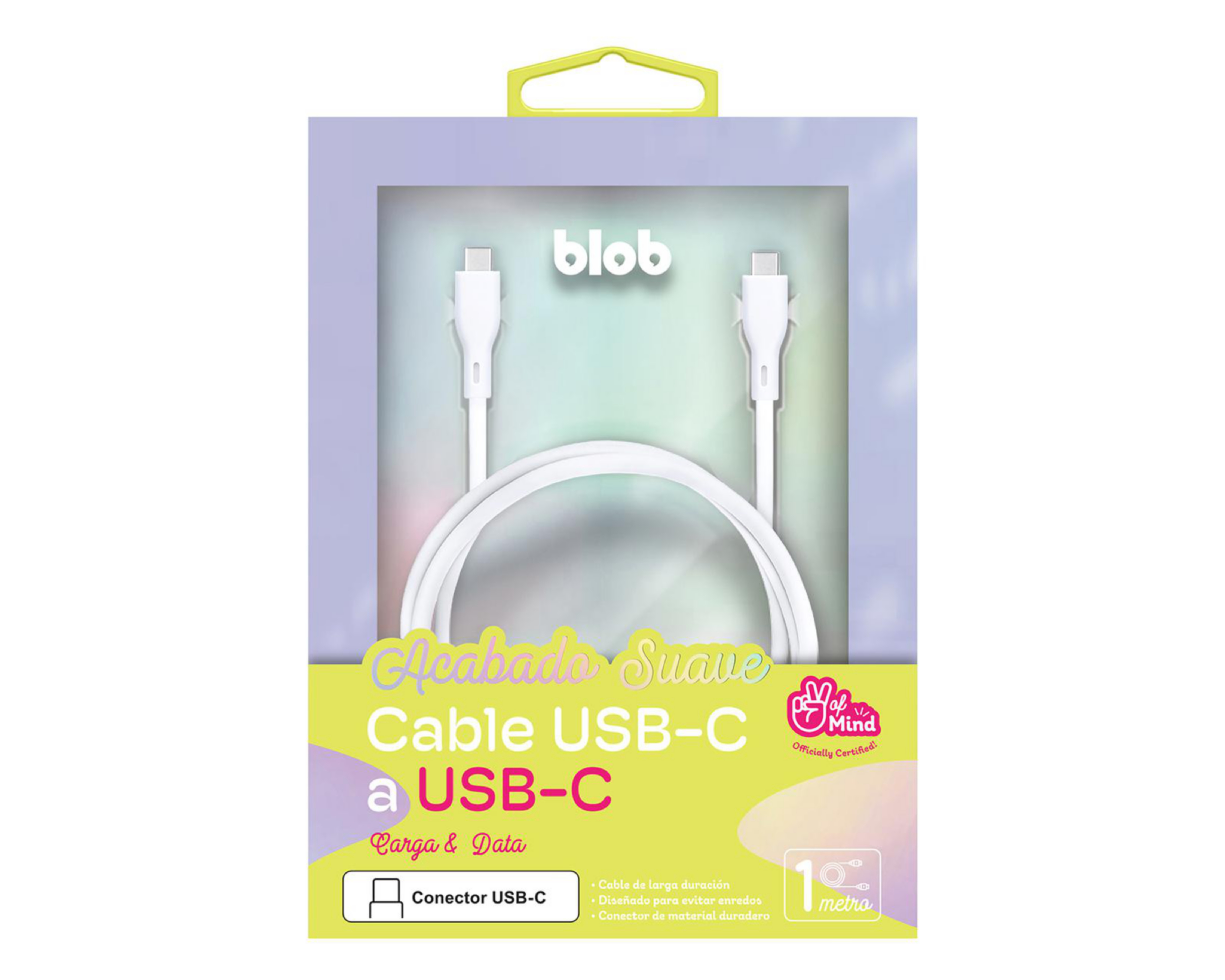 Foto 3 pulgar | Cable Blob Tipo USB-C de 1 Metro