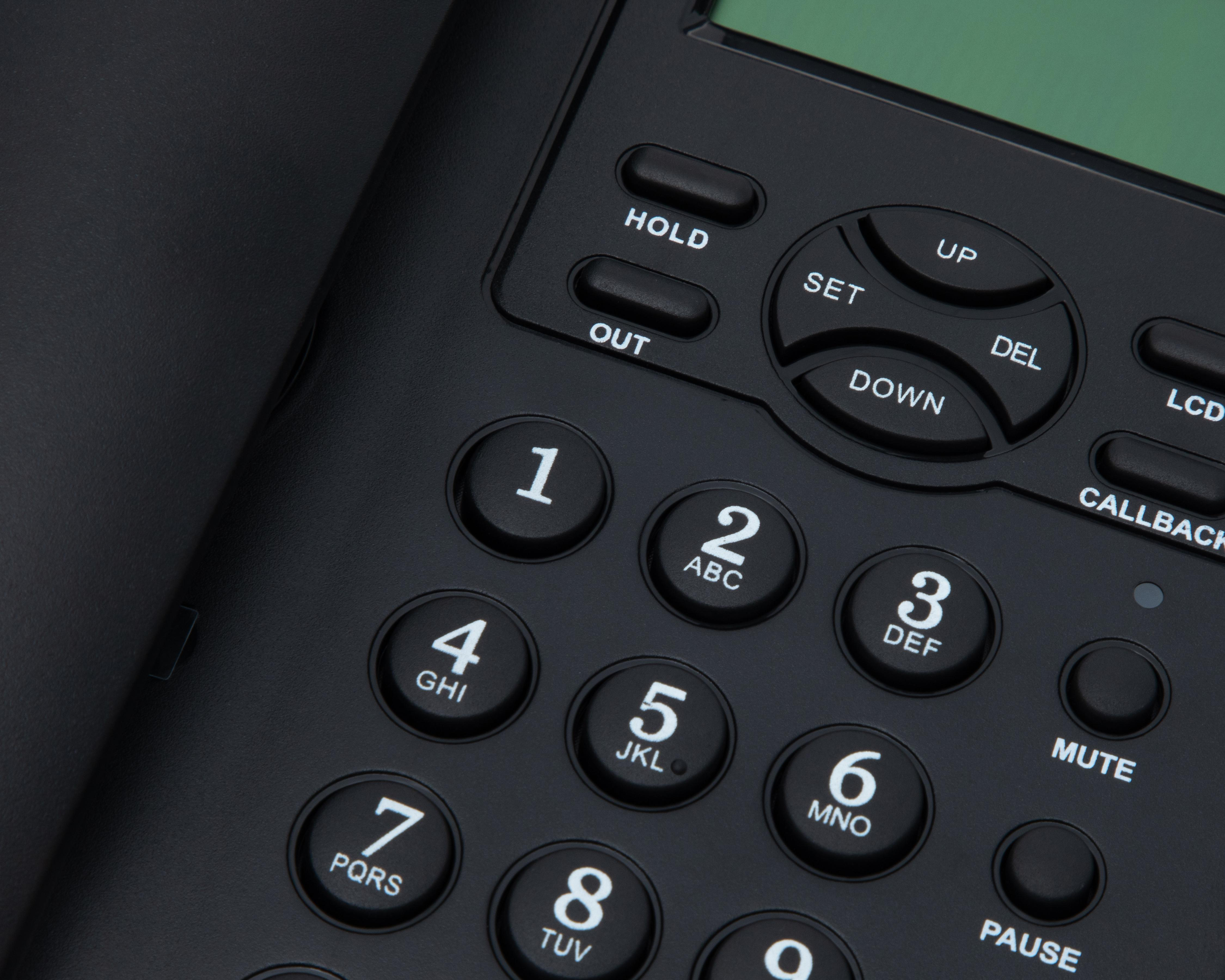 Foto 4 | Teléfono Alámbrico EVL C16 Negro