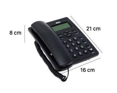 Foto 5 | Teléfono Alámbrico EVL C16 Negro