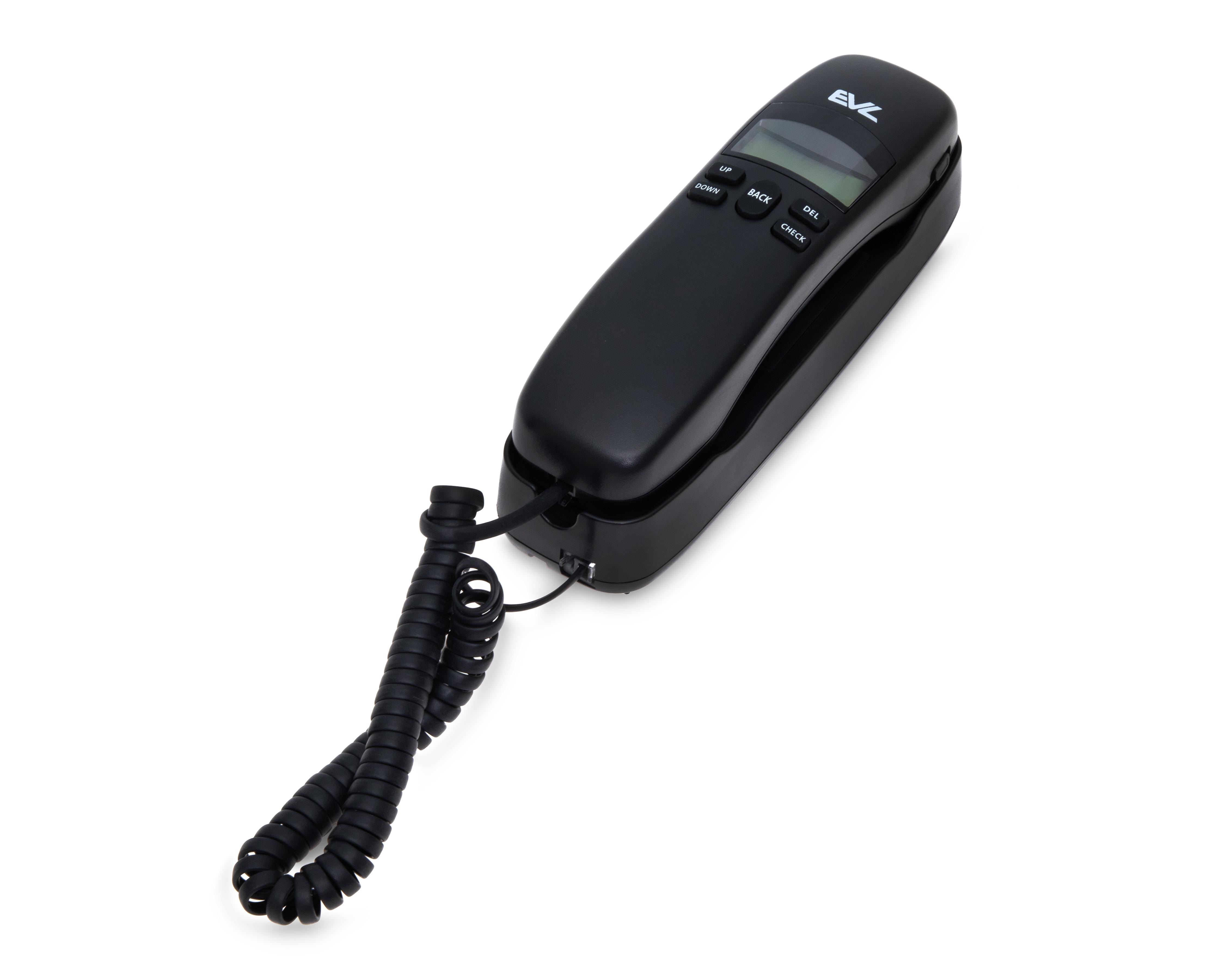 Foto 2 | Teléfono Alámbrico EVL C13 Negro
