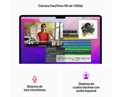 Foto 6 | MacBook Air 13.6 Pulgadas Chip M2 8 GB RAM 256 GB SSD Medianoche
