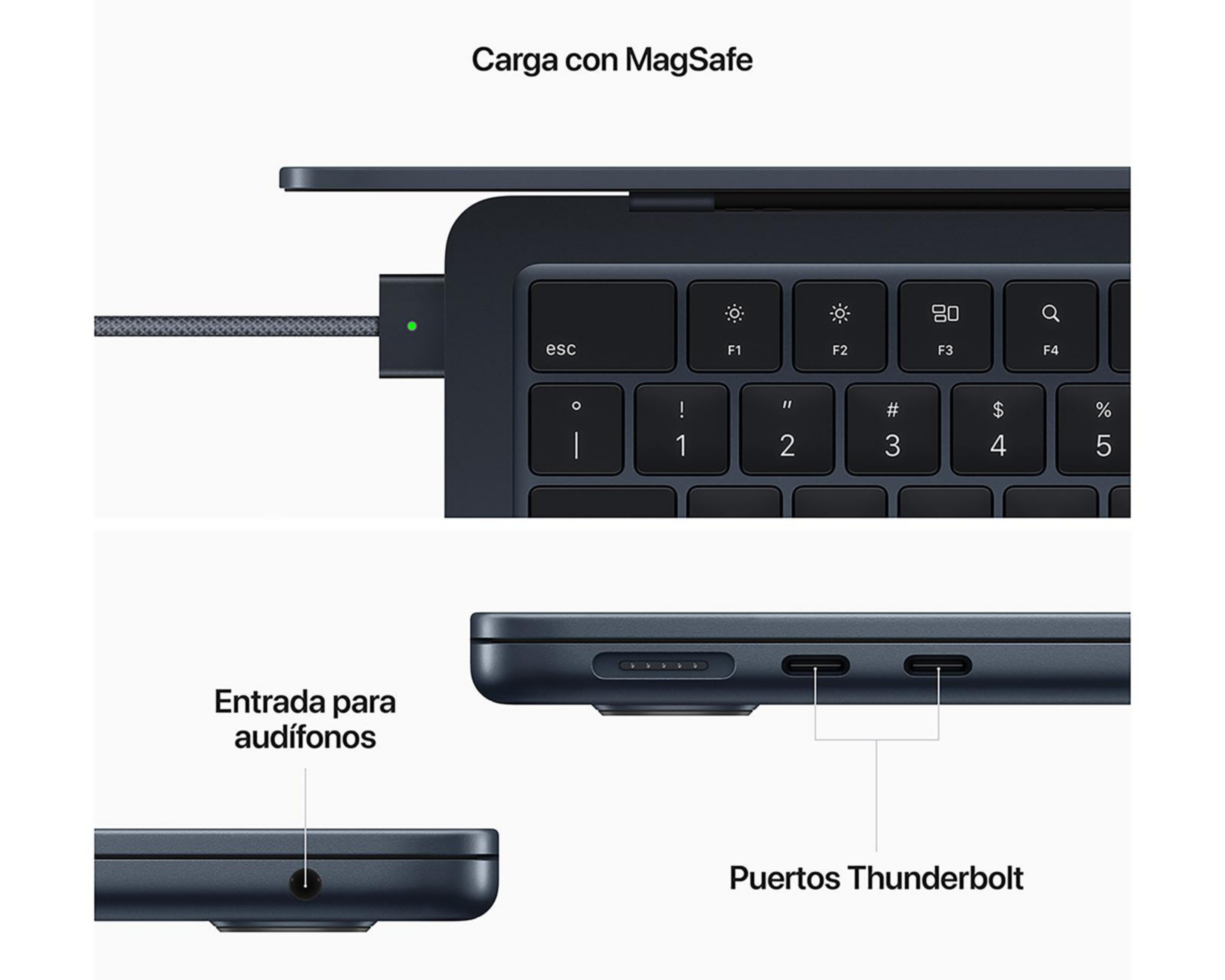 Foto 7 | MacBook Air 13.6 Pulgadas Chip M2 8 GB RAM 256 GB SSD Medianoche