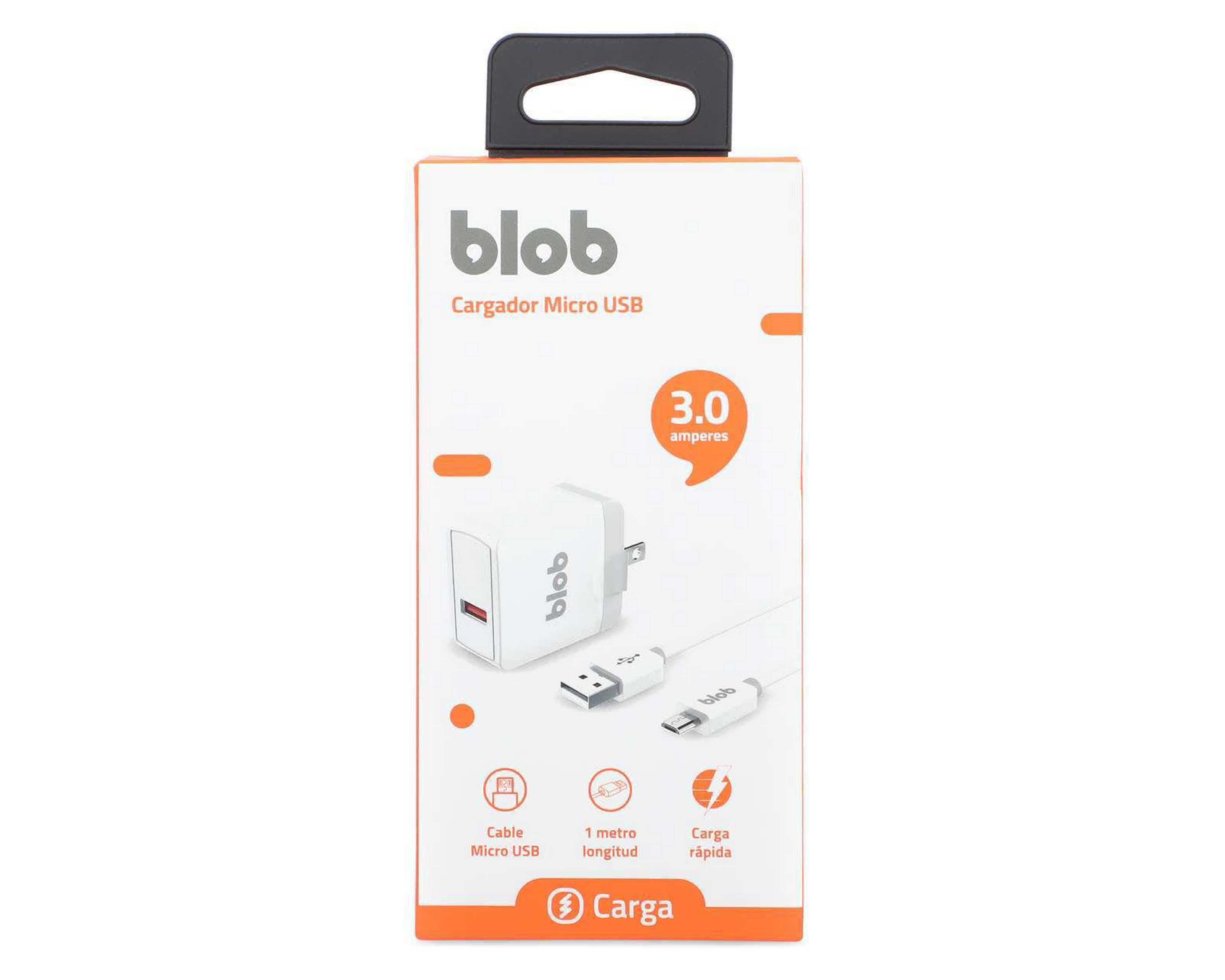 Foto 5 pulgar | Cargador Blob USB a Micro USB de 15 W