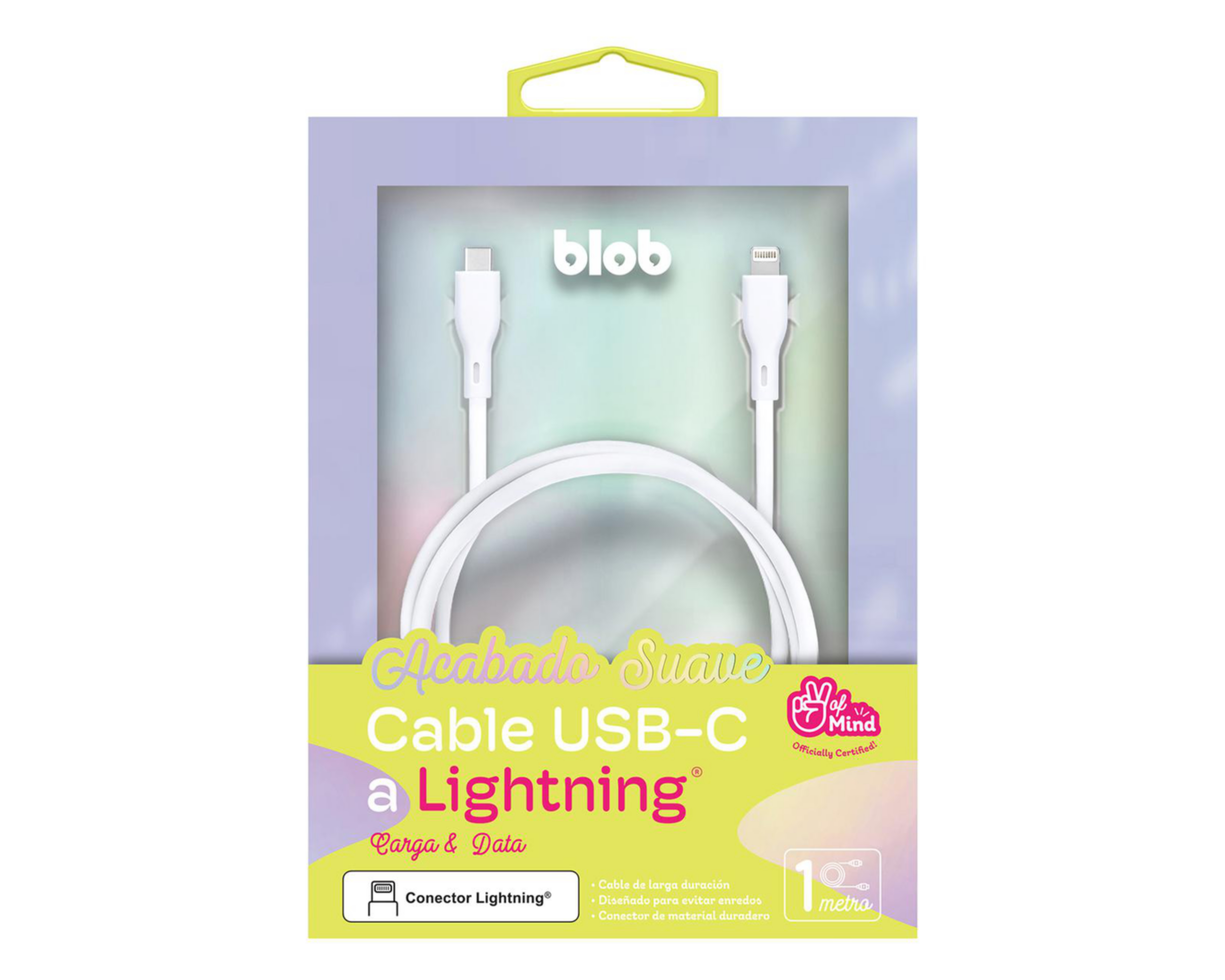 Foto 3 pulgar | Cable Blob Tipo USB-C - Lightning de 1 Metro