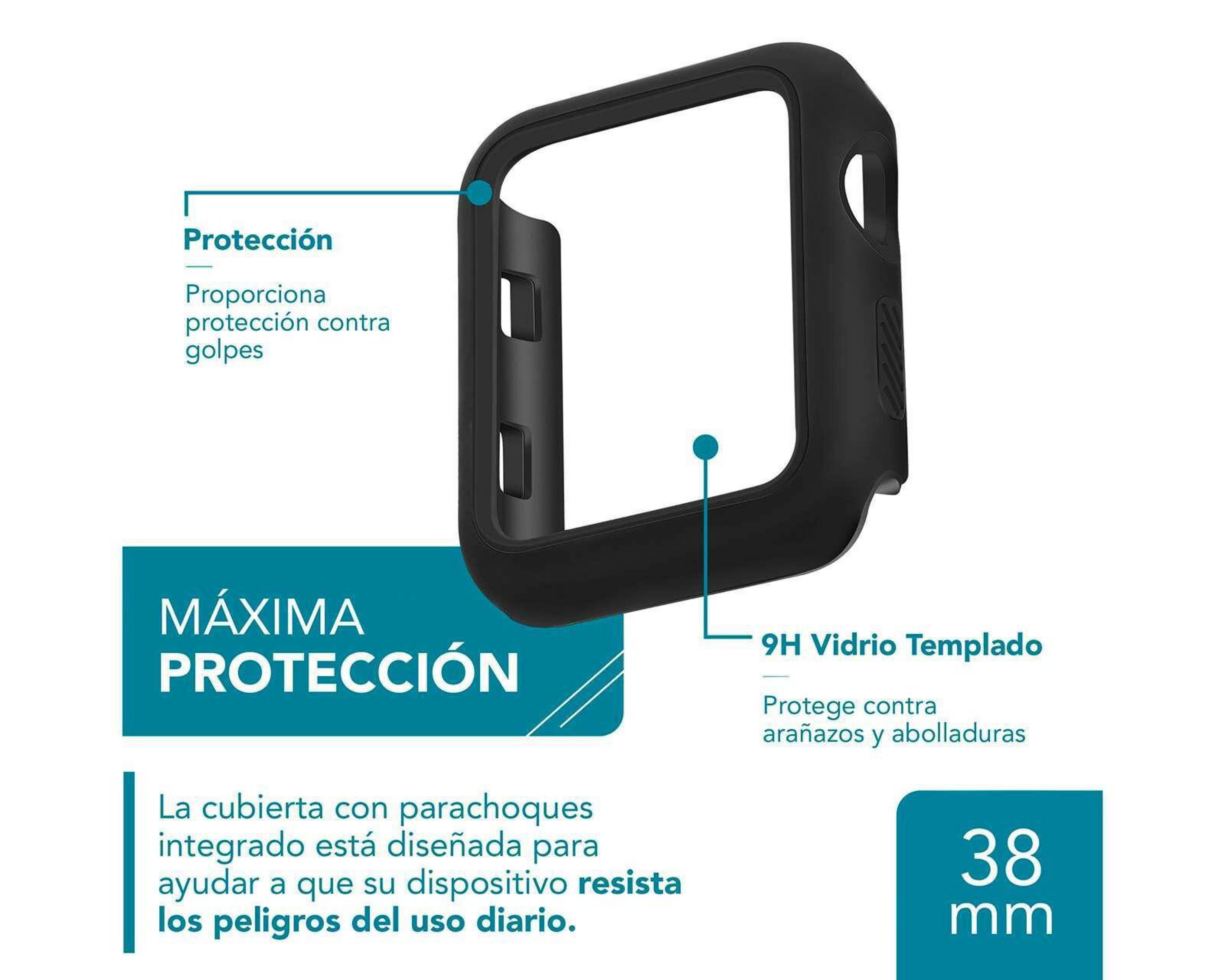 Foto 3 pulgar | Protector Withit para Apple Watch 38 mm