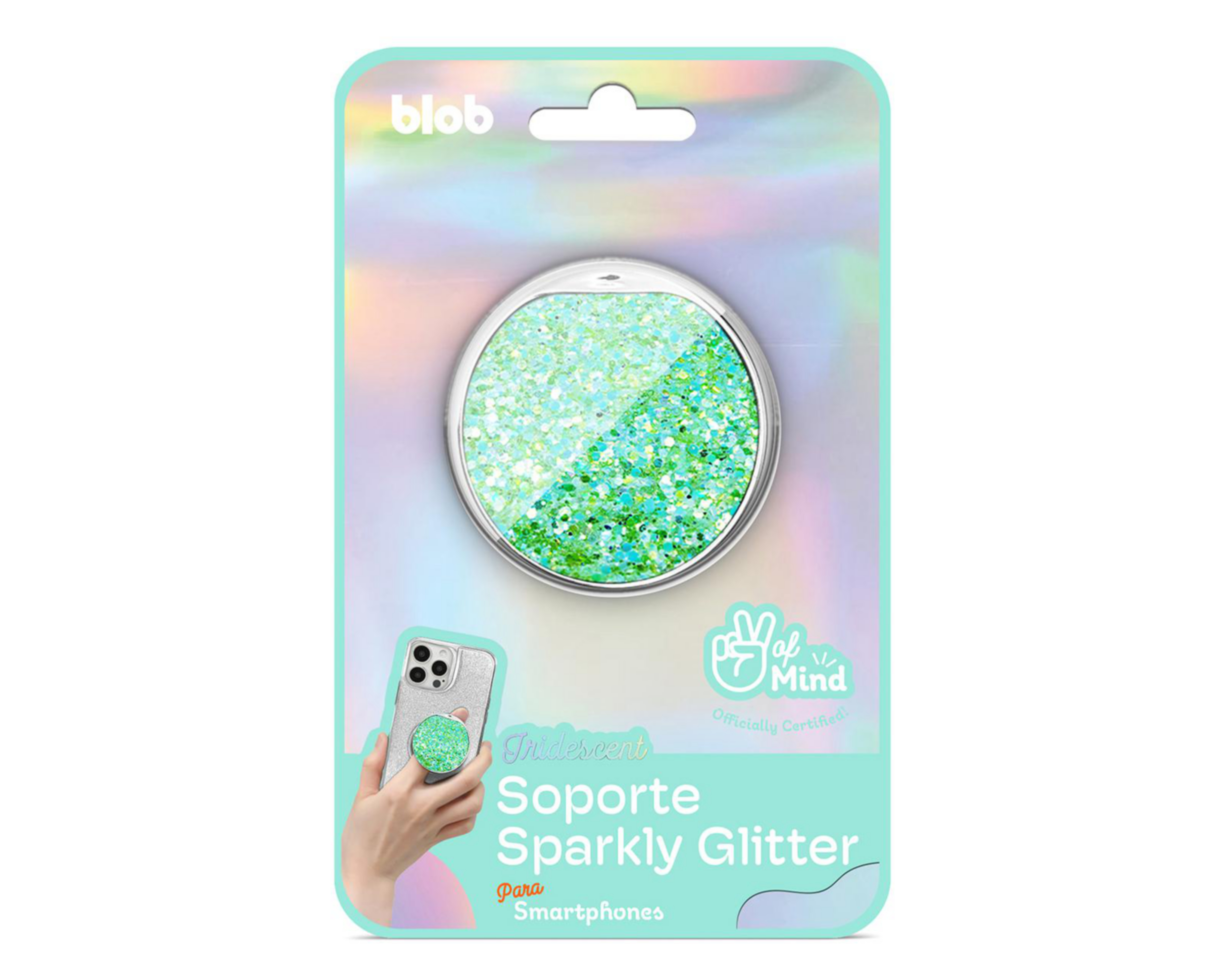 Foto 1 | Soporte Adherible Blob Verde para Celular