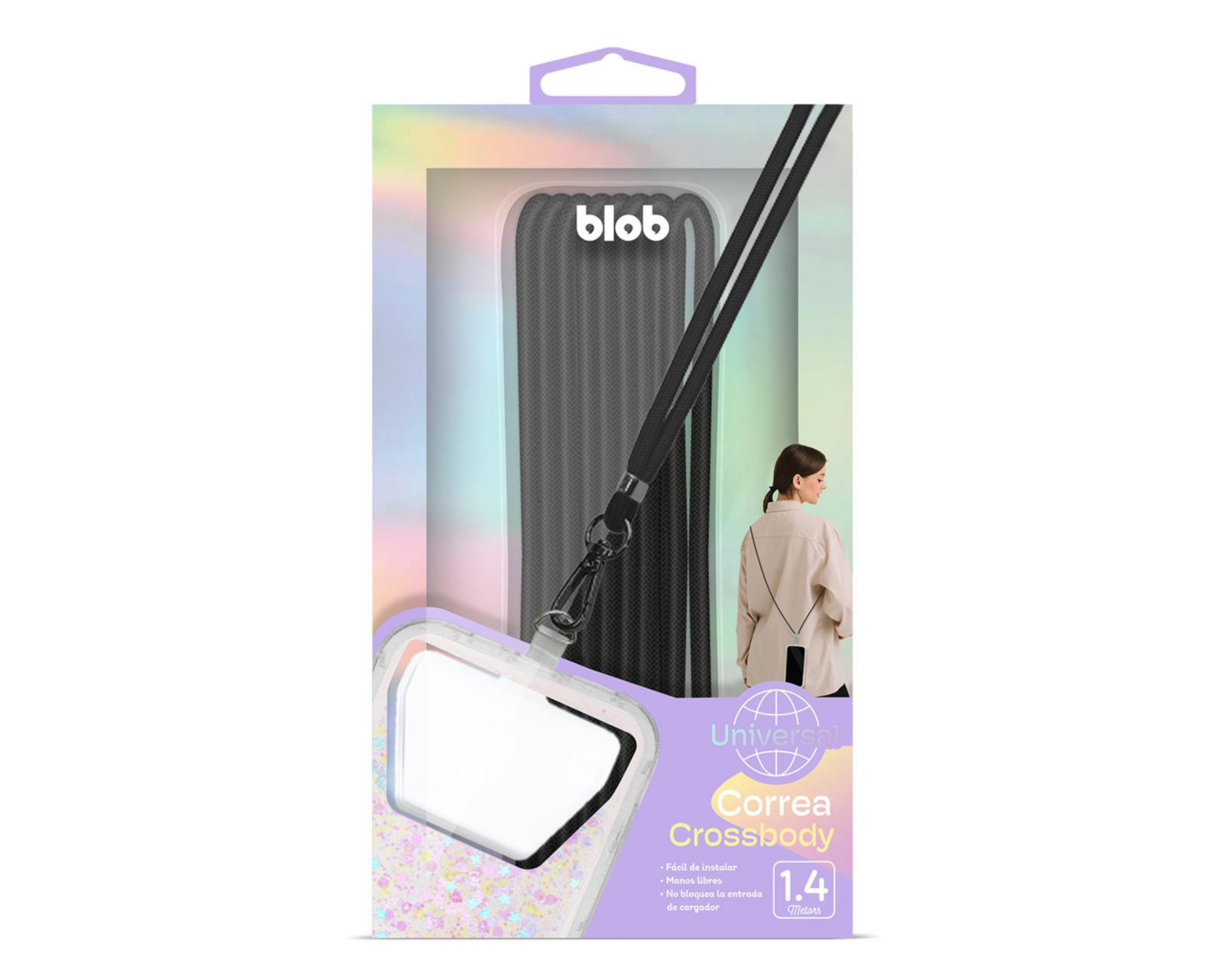 Foto 3 pulgar | Correa para Celular Blob Ajustable