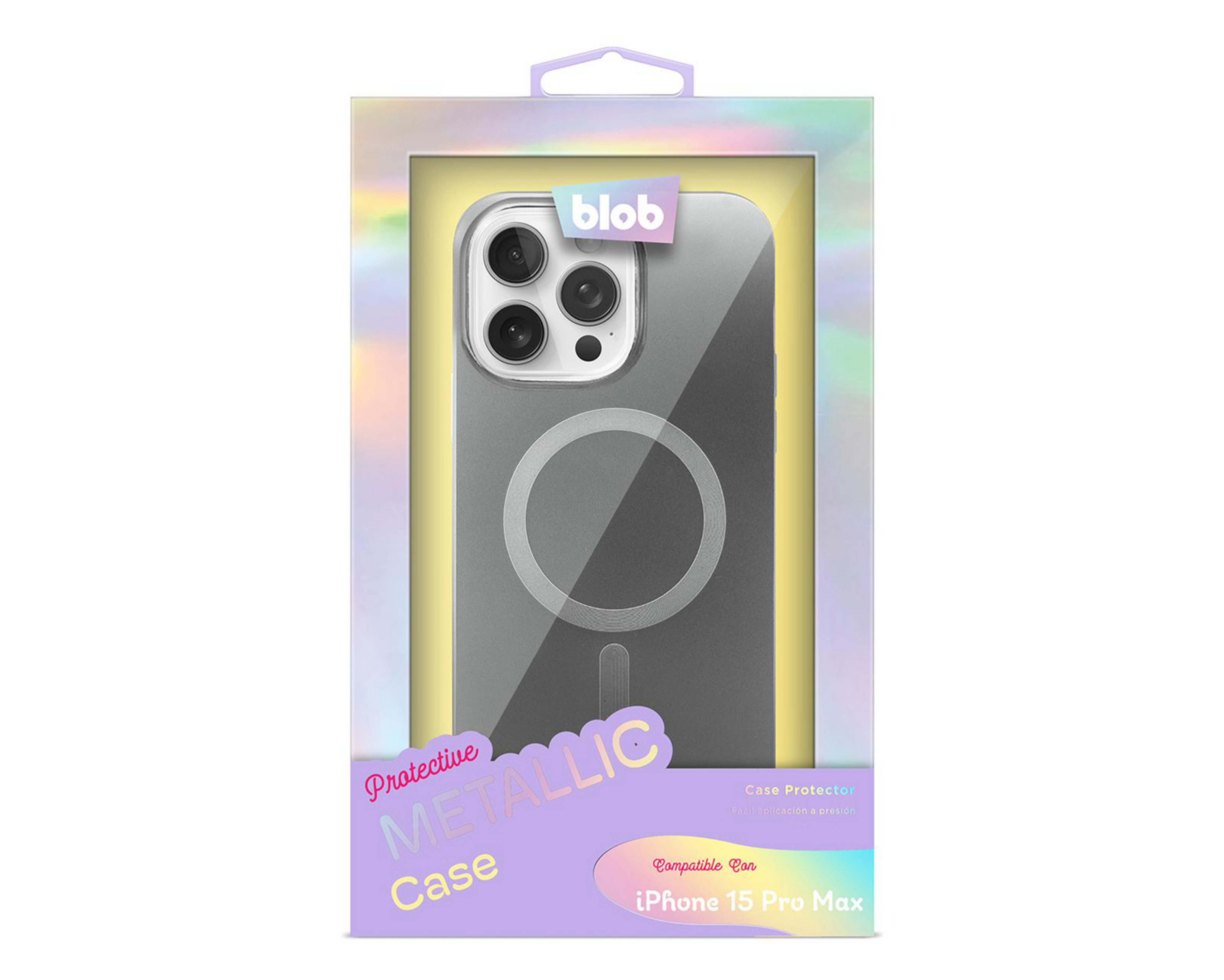 Foto 3 pulgar | Funda Blob para iPhone 15 Pro Max