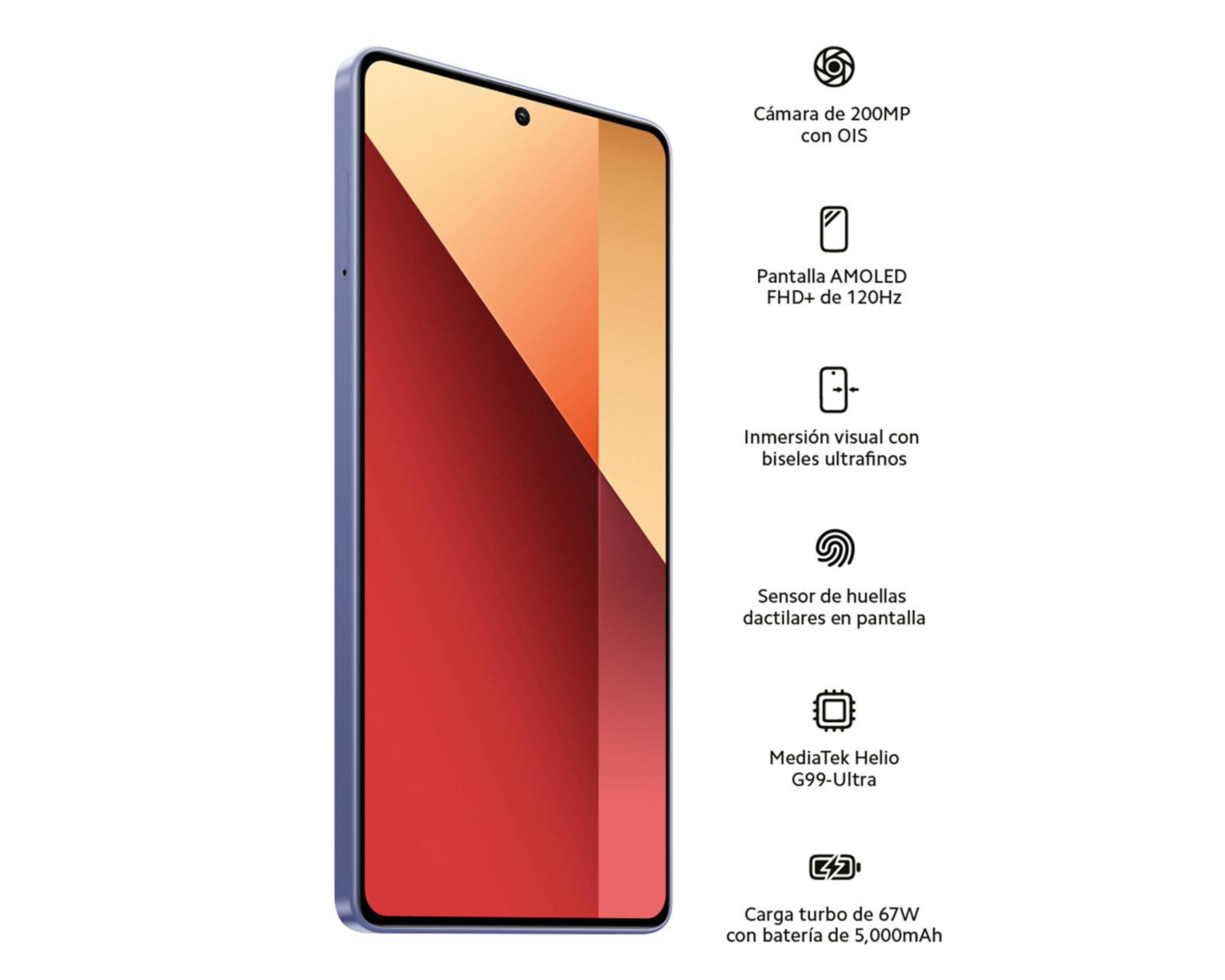 Foto 4 | Telcel Xiaomi Redmi Note 13 Pro 256 GB Morado