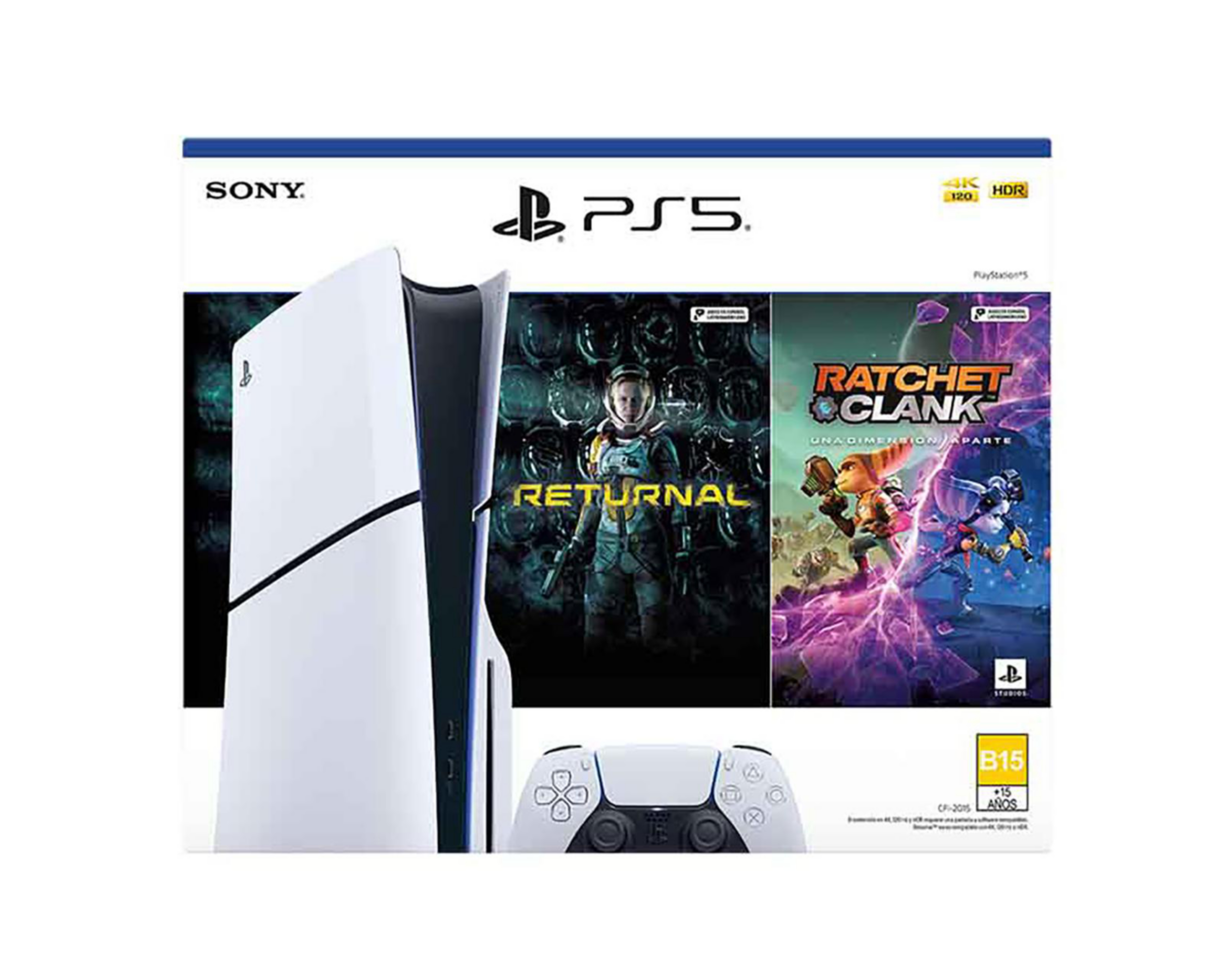 Foto 3 | Consola PlayStation 5 Slim 1 TB Returnal y Ratchet & Clank: Una dimensión aparte