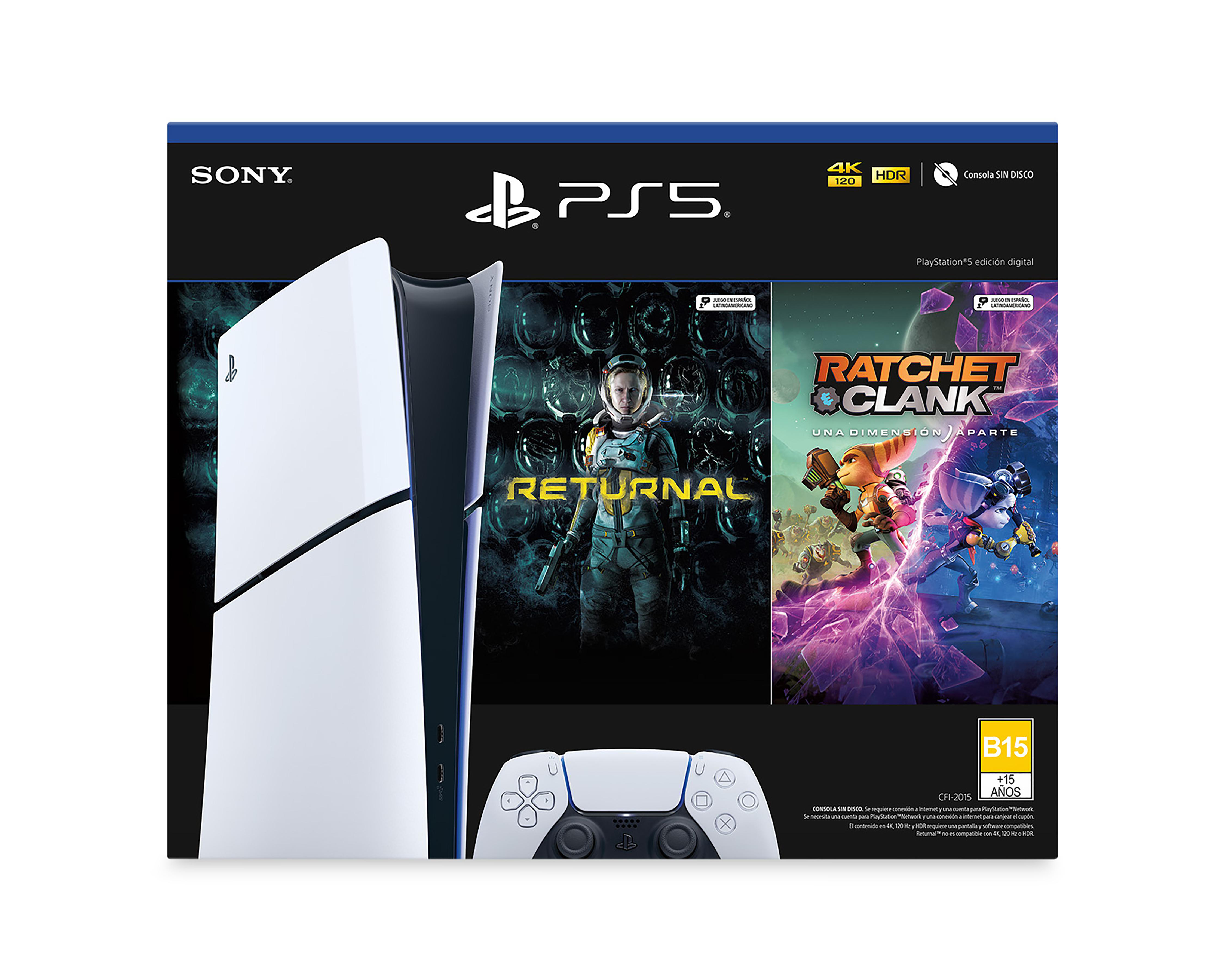 Foto 2 | Consola PlayStation 5 Slim 1 TB Digital Returnal y Ratchet & Clank: Una dimensión aparte