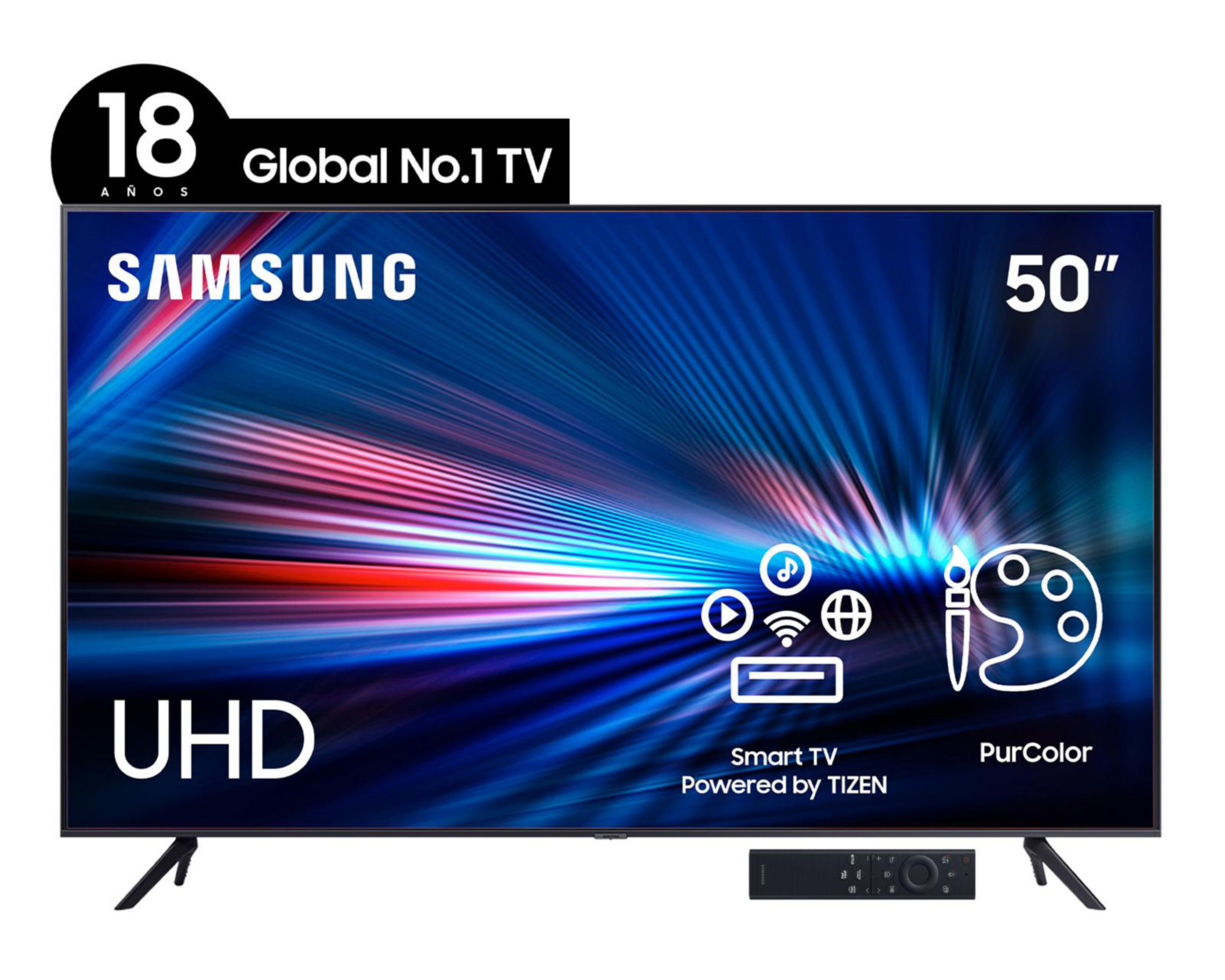 Foto 2 pulgar | Pantalla LED Samsung 50" Ultra HD 4K Smart TV UN50AU7000FXZX