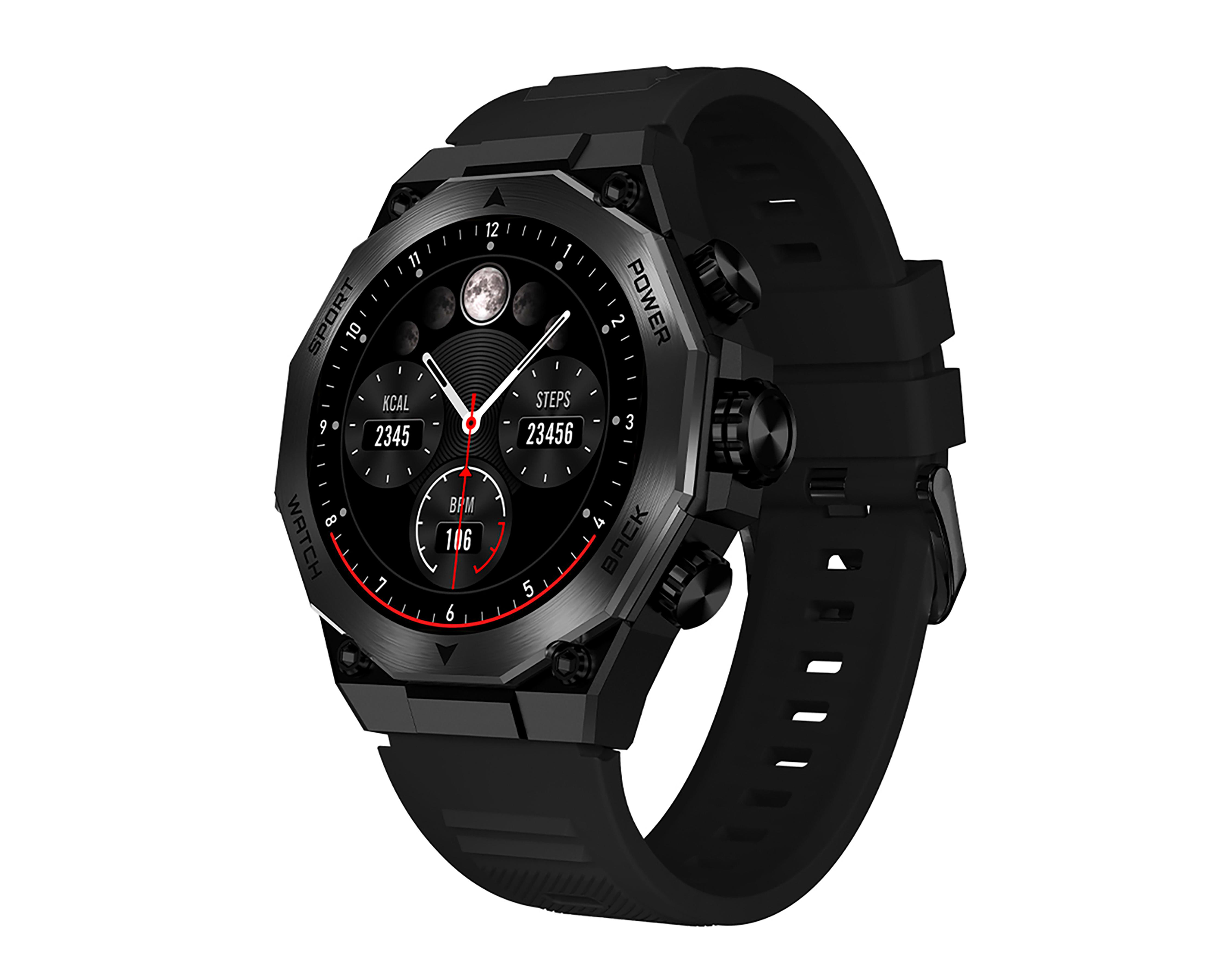 Foto 4 pulgar | Smartwatch STF Kronos Quantum Negro