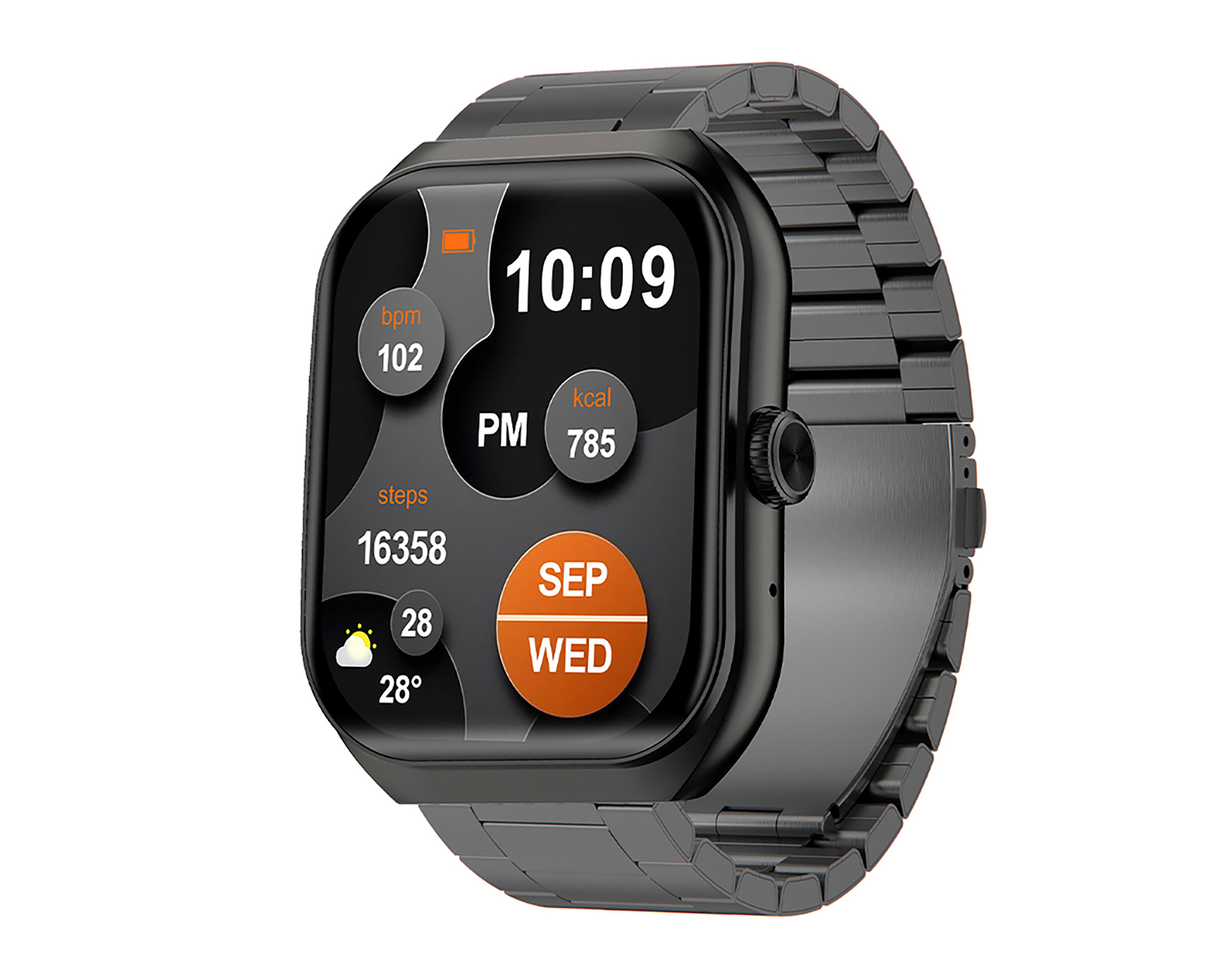 Foto 4 pulgar | Smartwatch STF Kronos Iron Negro
