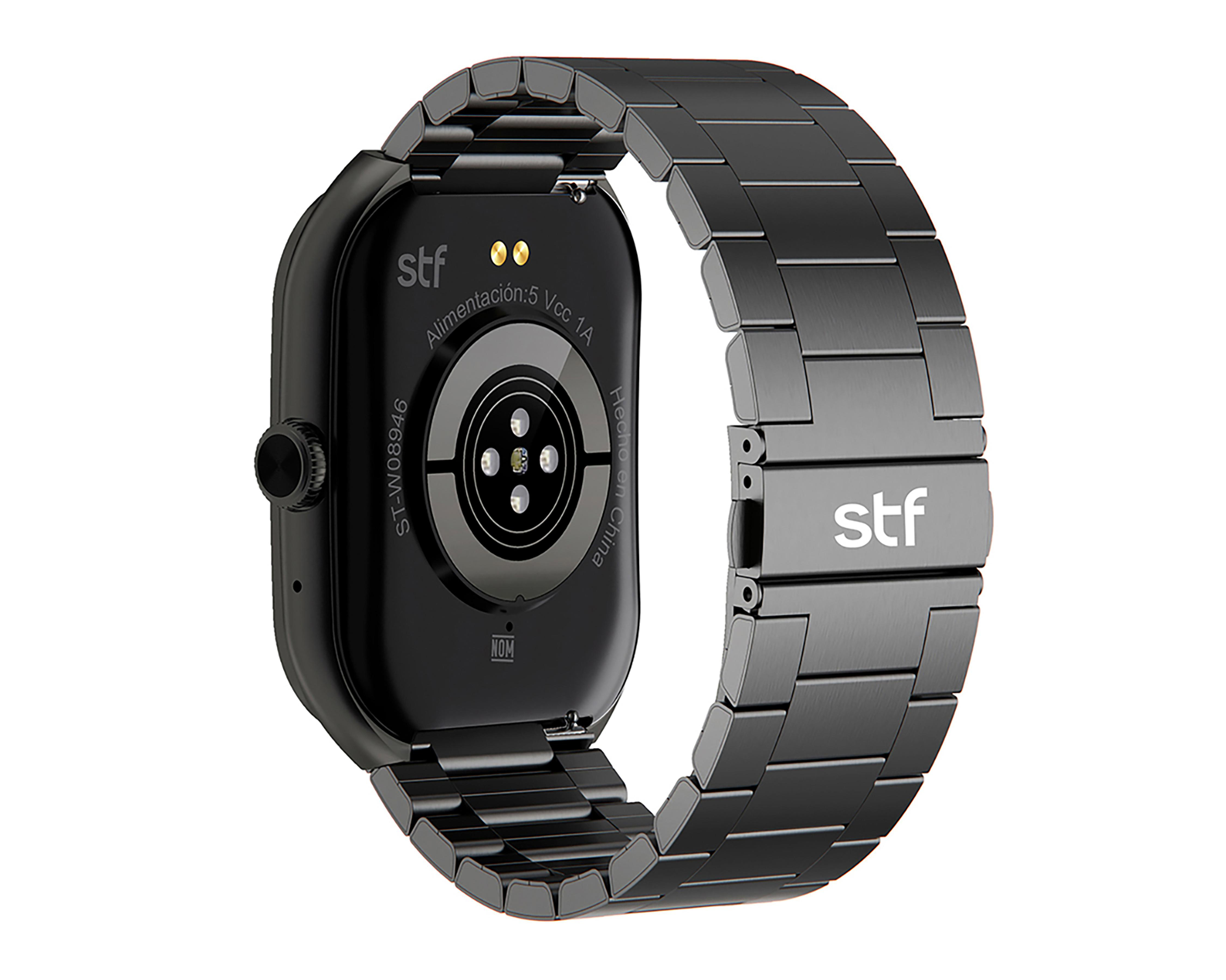 Foto 6 pulgar | Smartwatch STF Kronos Iron Negro