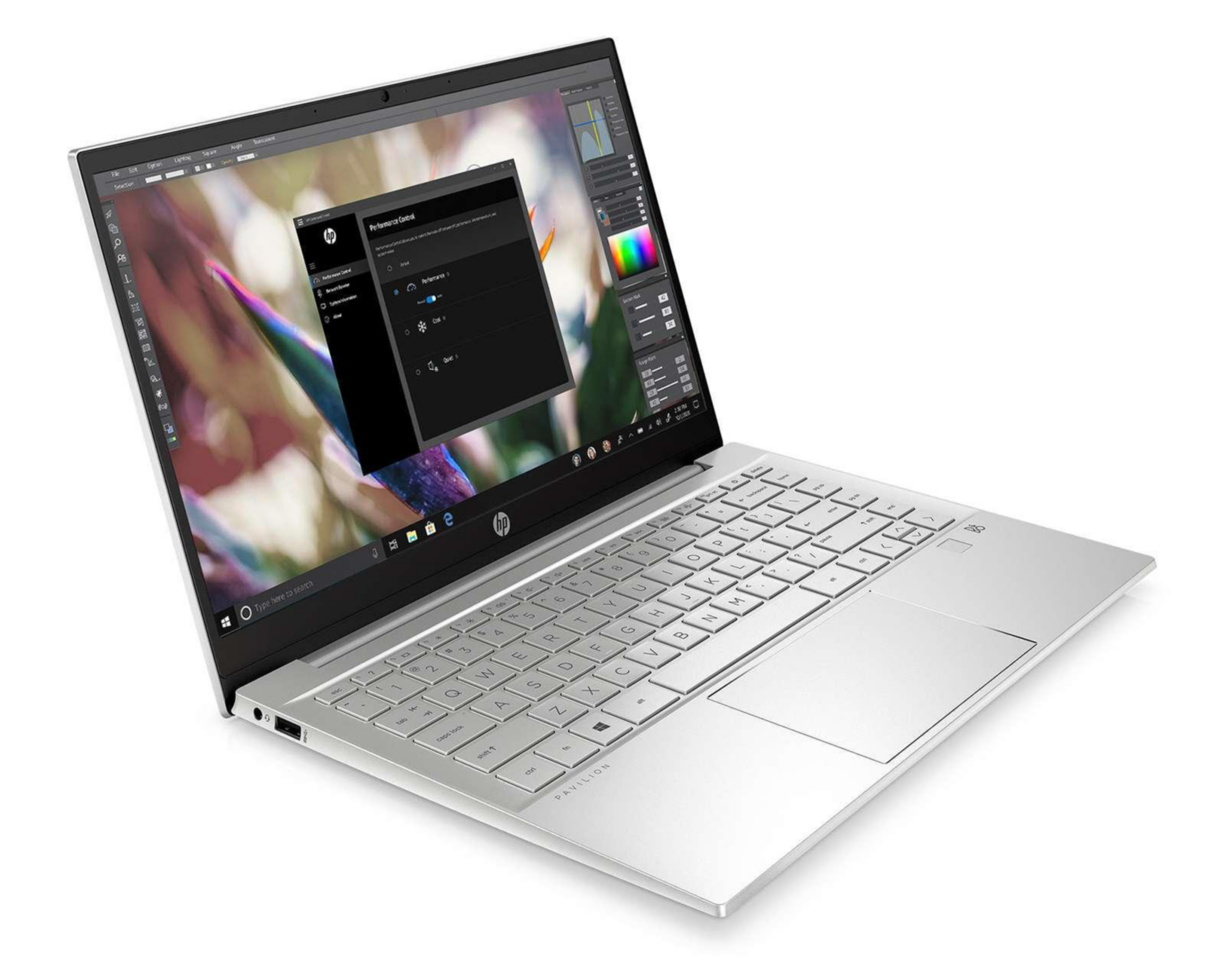 Foto 2 | Laptop HP 14-DV0502LA 14" Windows 10 Home Intel Core i5 11.a Generación 8 GB RAM 512 GB Plata