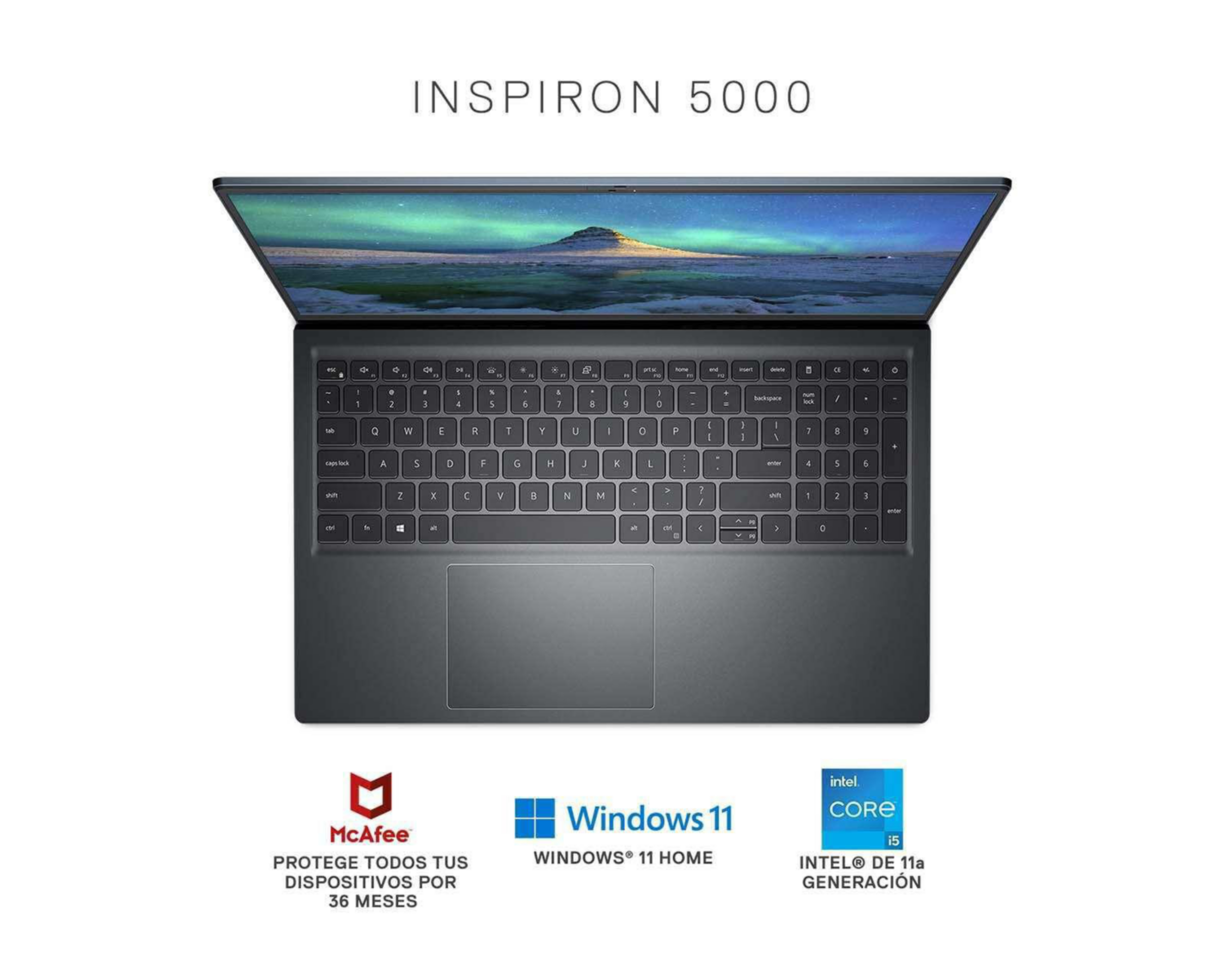 Foto 3 pulgar | Laptop Dell Inspiron 5000 15.6" Windows 11 Home Intel Core i5 8 GB RAM de 256 GB SSD Azul