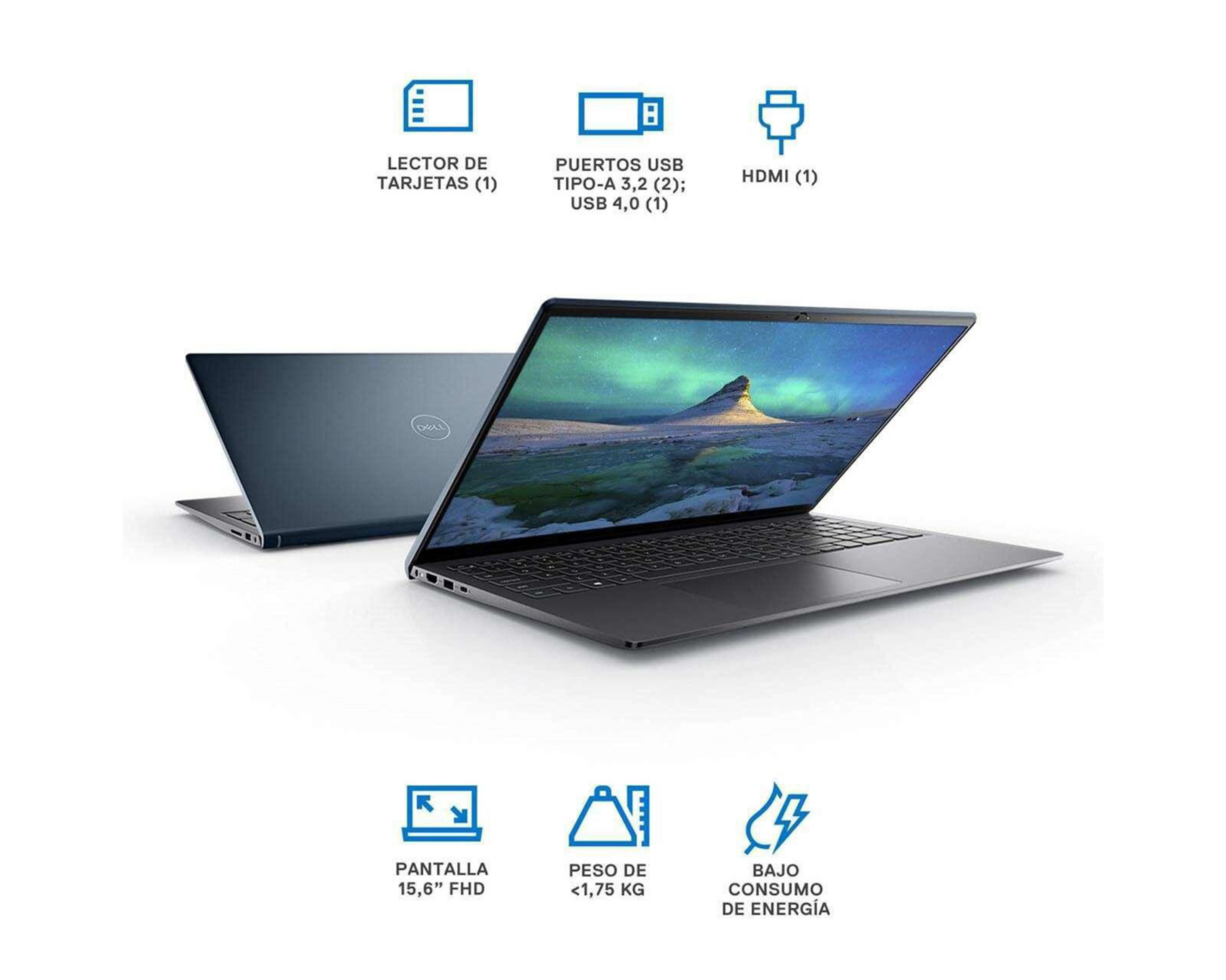 Foto 6 pulgar | Laptop Dell Inspiron 5000 15.6" Windows 11 Home Intel Core i5 8 GB RAM de 256 GB SSD Azul