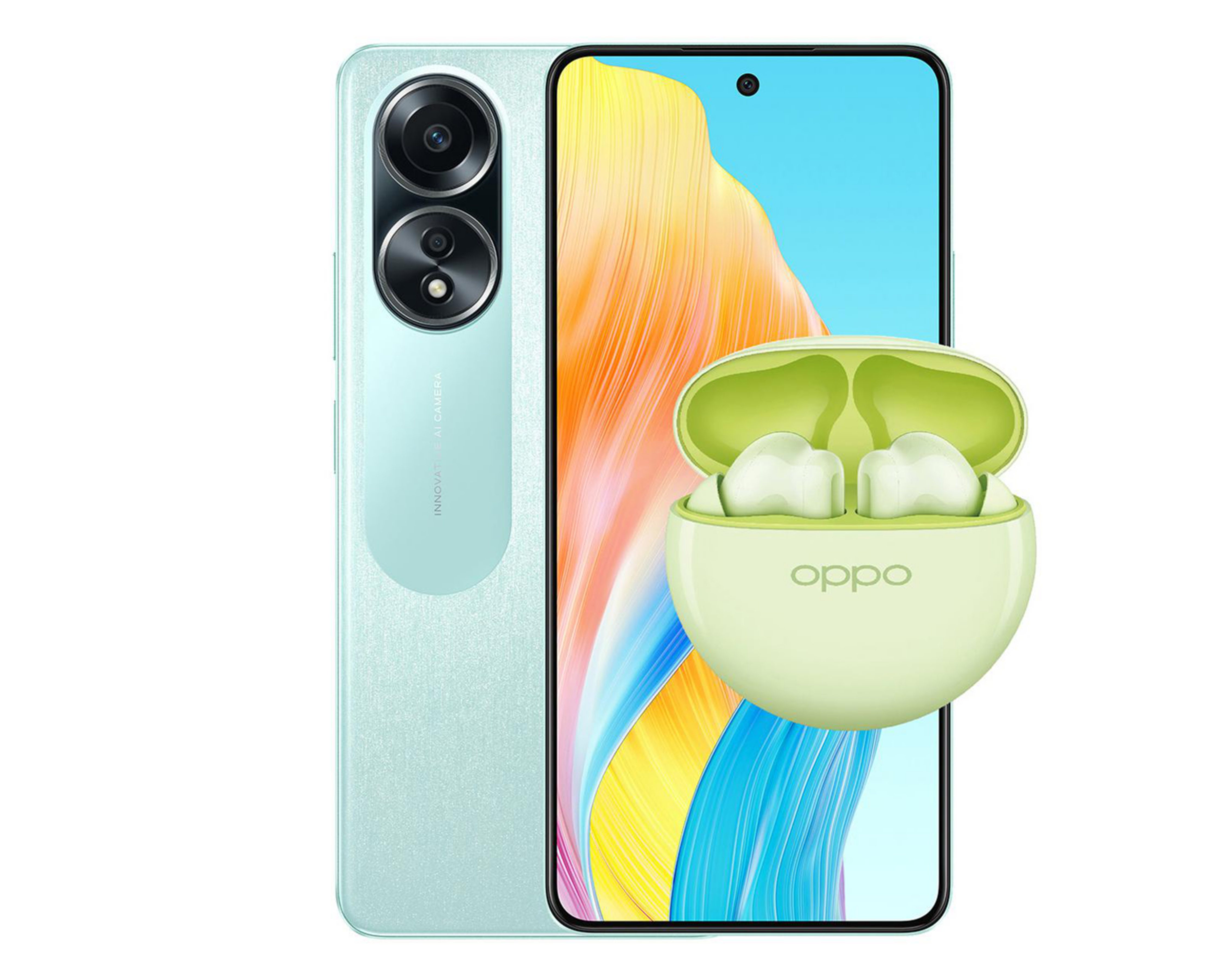 AT&T/Unefon Oppo A58 256 GB Verde + Audífonos True Wireless