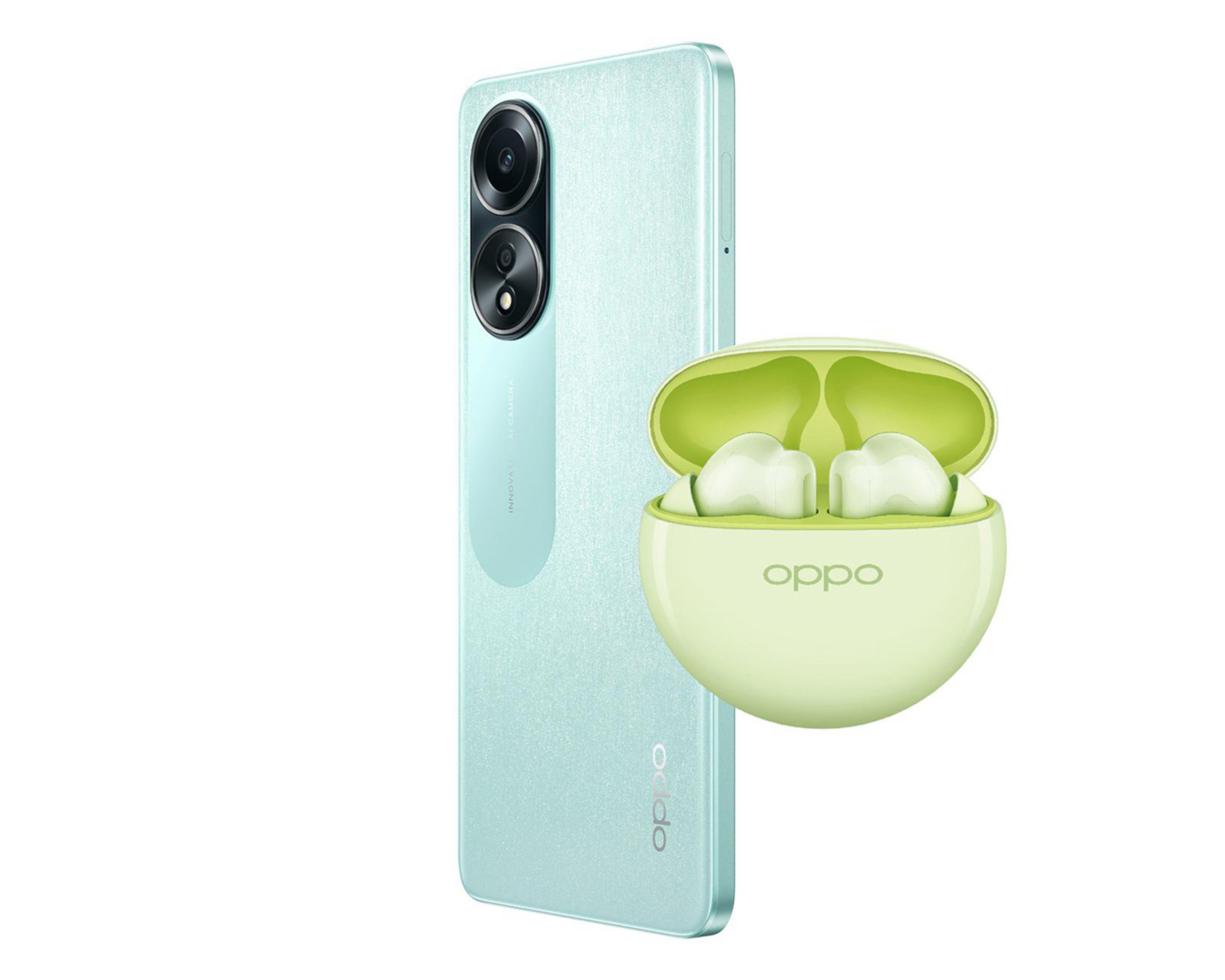 Foto 4 | AT&T/Unefon Oppo A58 256 GB Verde + Audífonos True Wireless