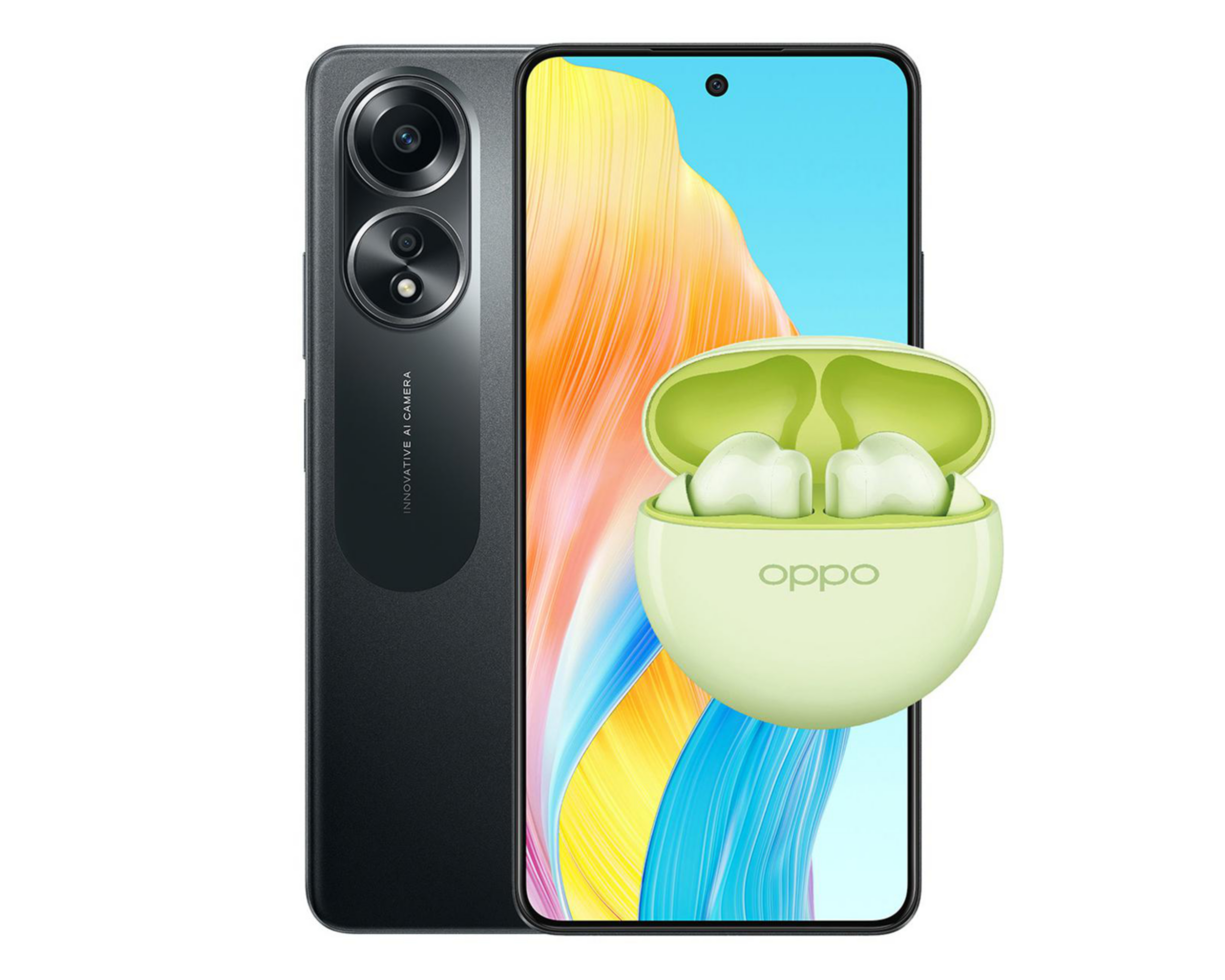 AT&T/Unefon Oppo A58 256 GB Negro + Audífonos True Wireless