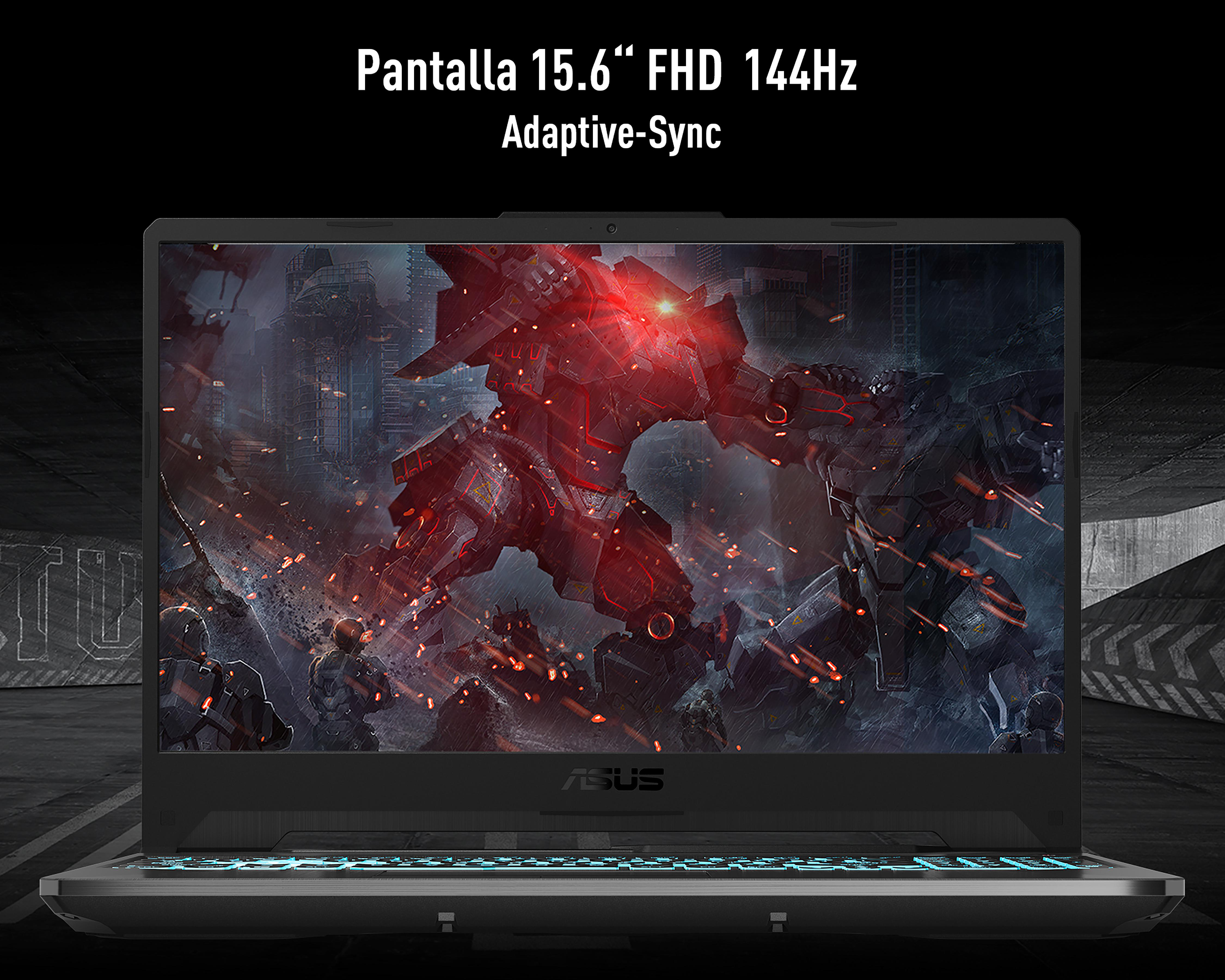 Foto 3 pulgar | Laptop Gamer Asus FA506NF-HN063W 15.6 Pulgadas Windows 11  AMD Ryzen 5 Geforce RTX 2050 8 GB RAM 512 GB SSD Negra