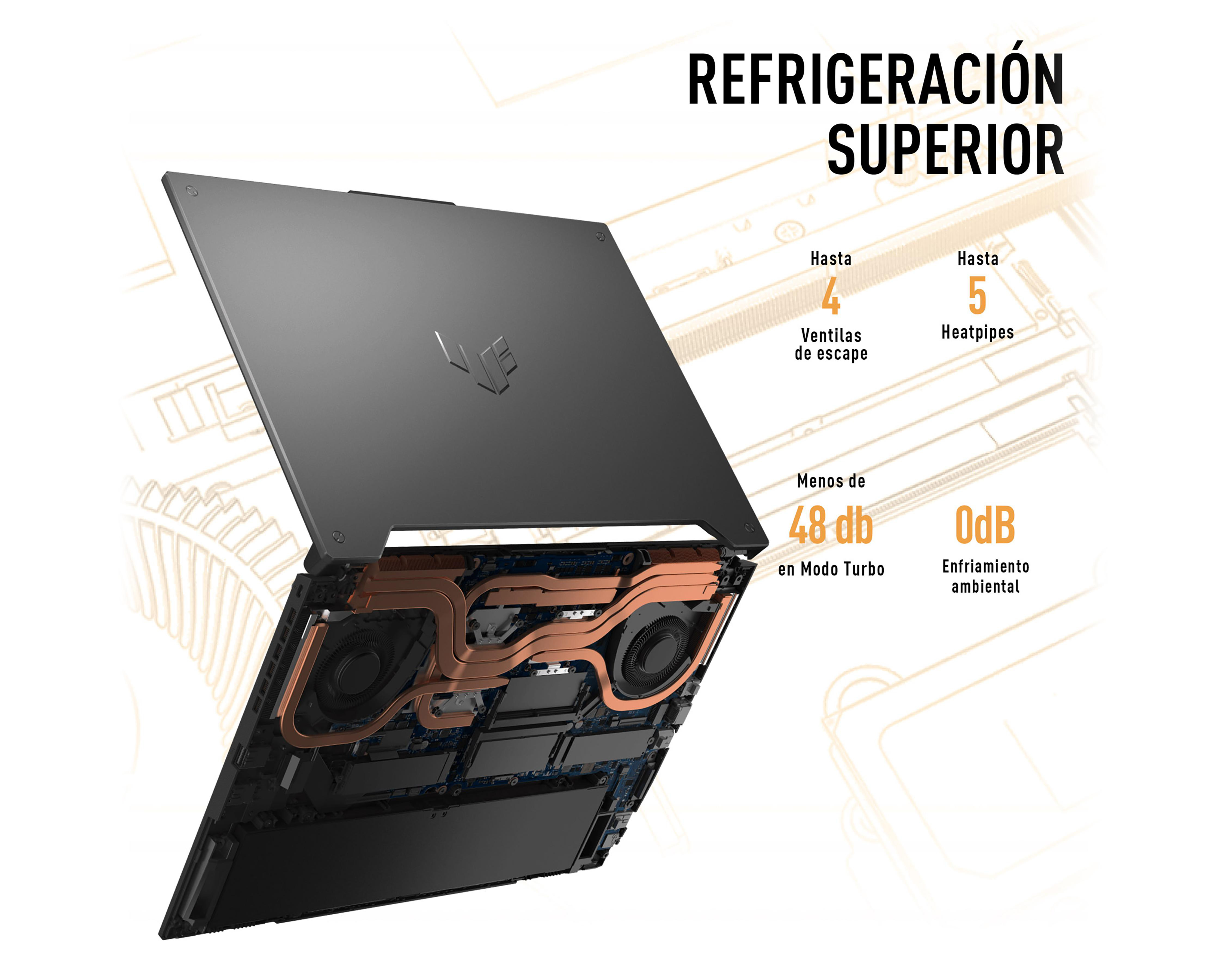 Foto 8 pulgar | Laptop Gamer Asus FX507ZC4-HN225W 15.6" Intel Core i5 NVIDIA Geforce RTX 3050 16 GB RAM 512 GB SSD Negra