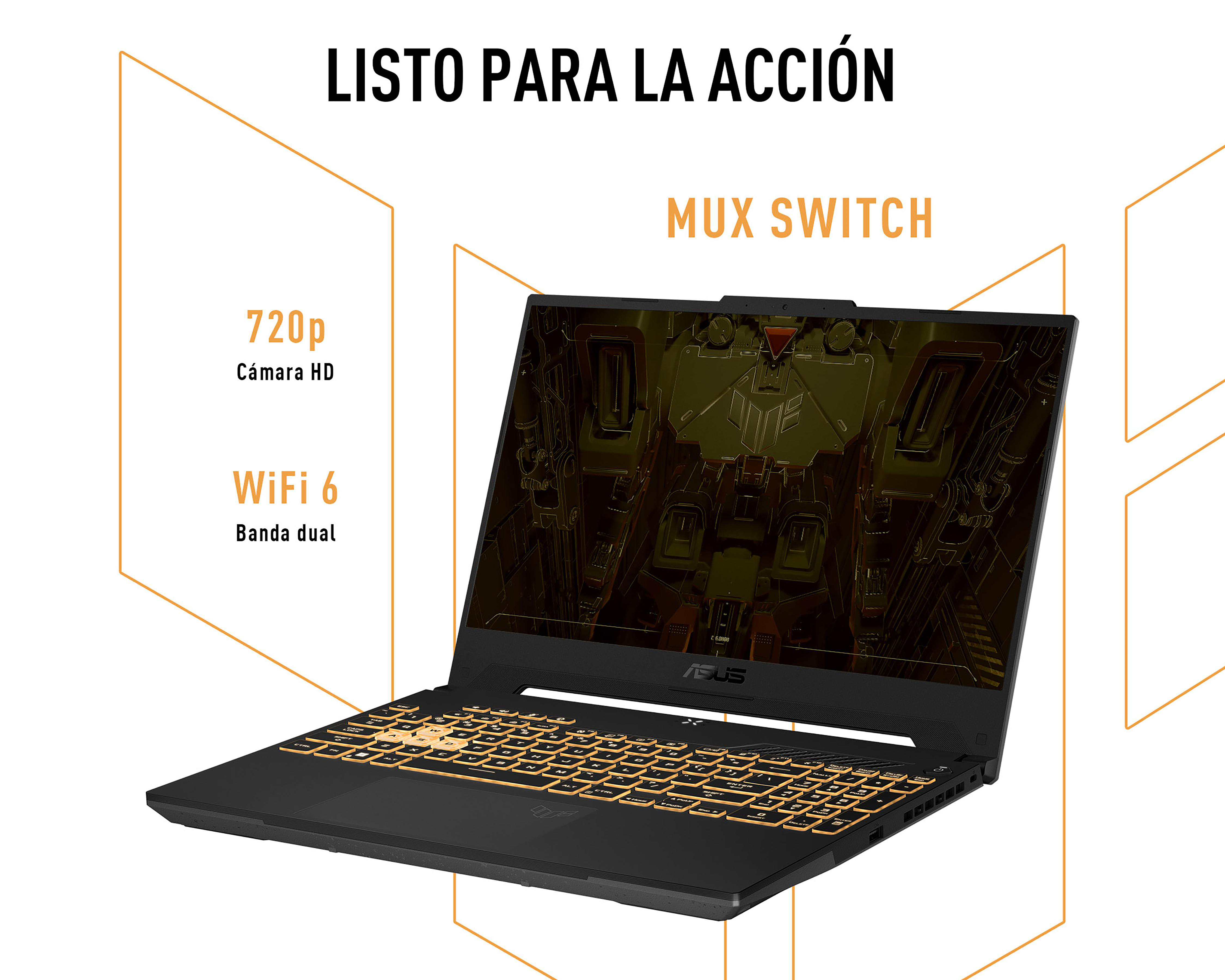 Foto 9 pulgar | Laptop Gamer Asus FX507ZC4-HN225W 15.6" Intel Core i5 NVIDIA Geforce RTX 3050 16 GB RAM 512 GB SSD Negra