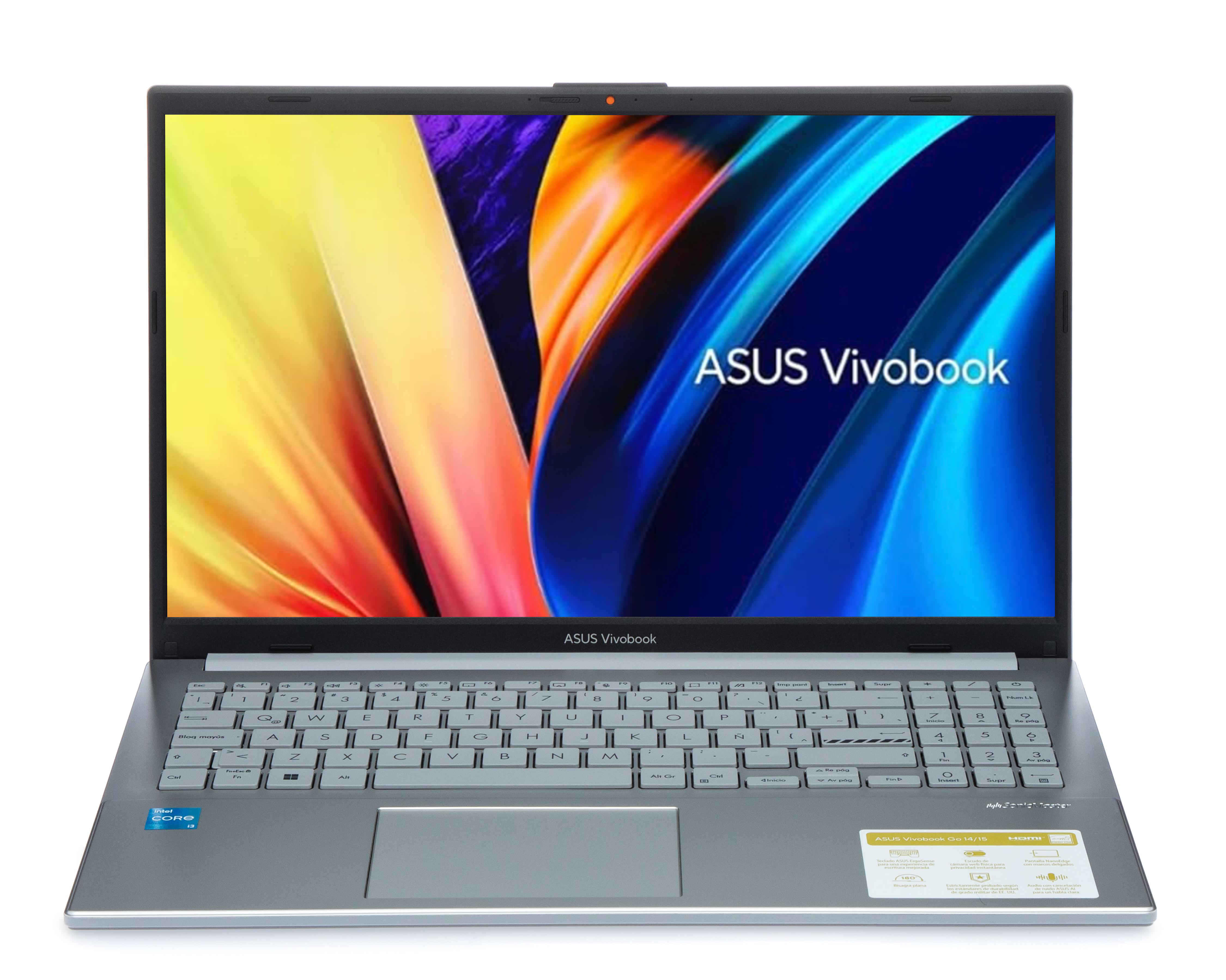 Foto 3 pulgar | Laptop Asus Vivobook Go 15 15.6" Windows 11 Intel Core i3 8 GB RAM 512 GB SSD Gris + Mochila y Mouse