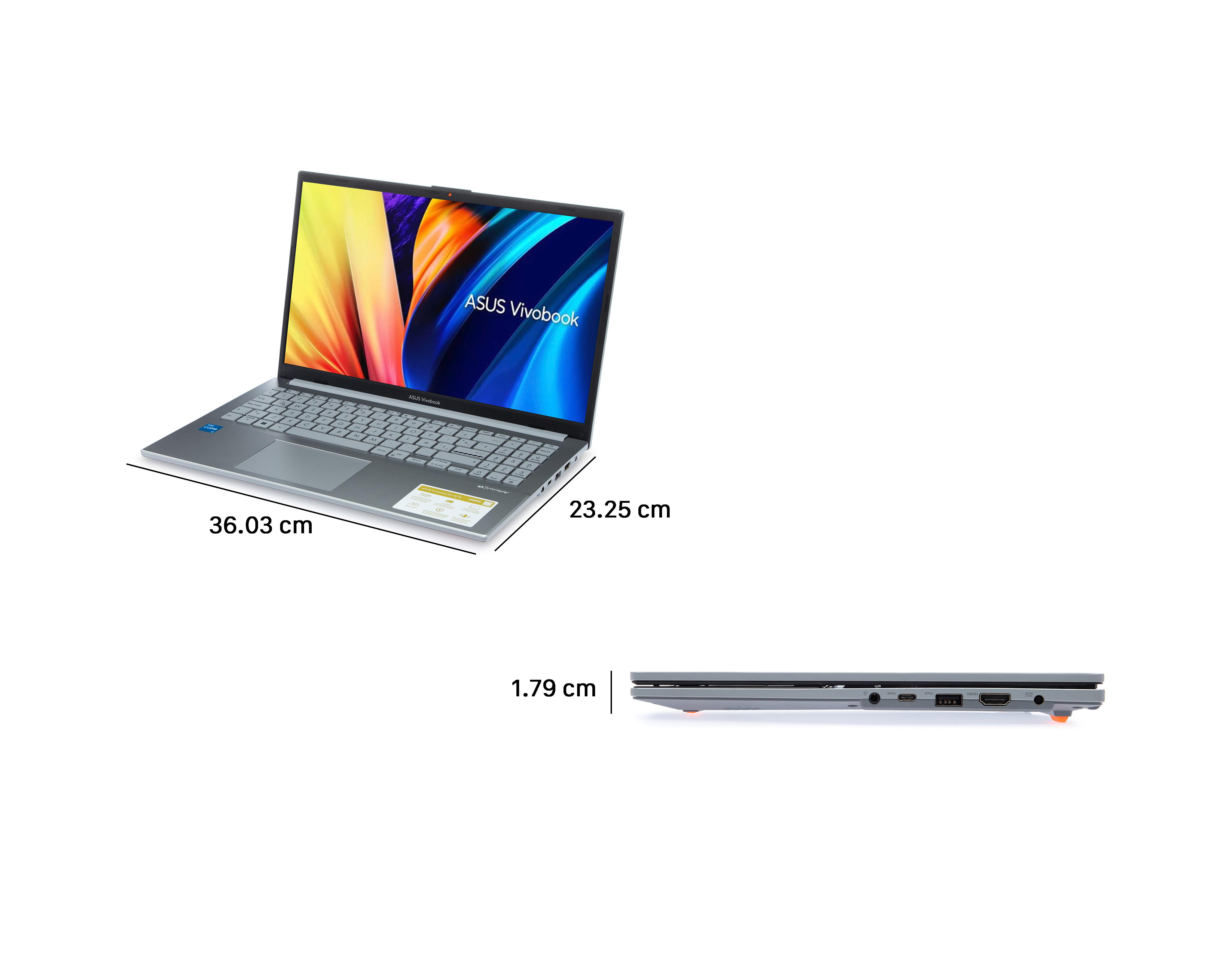 Foto 9 pulgar | Laptop Asus Vivobook Go 15 15.6" Windows 11 Intel Core i3 8 GB RAM 512 GB SSD Gris + Mochila y Mouse