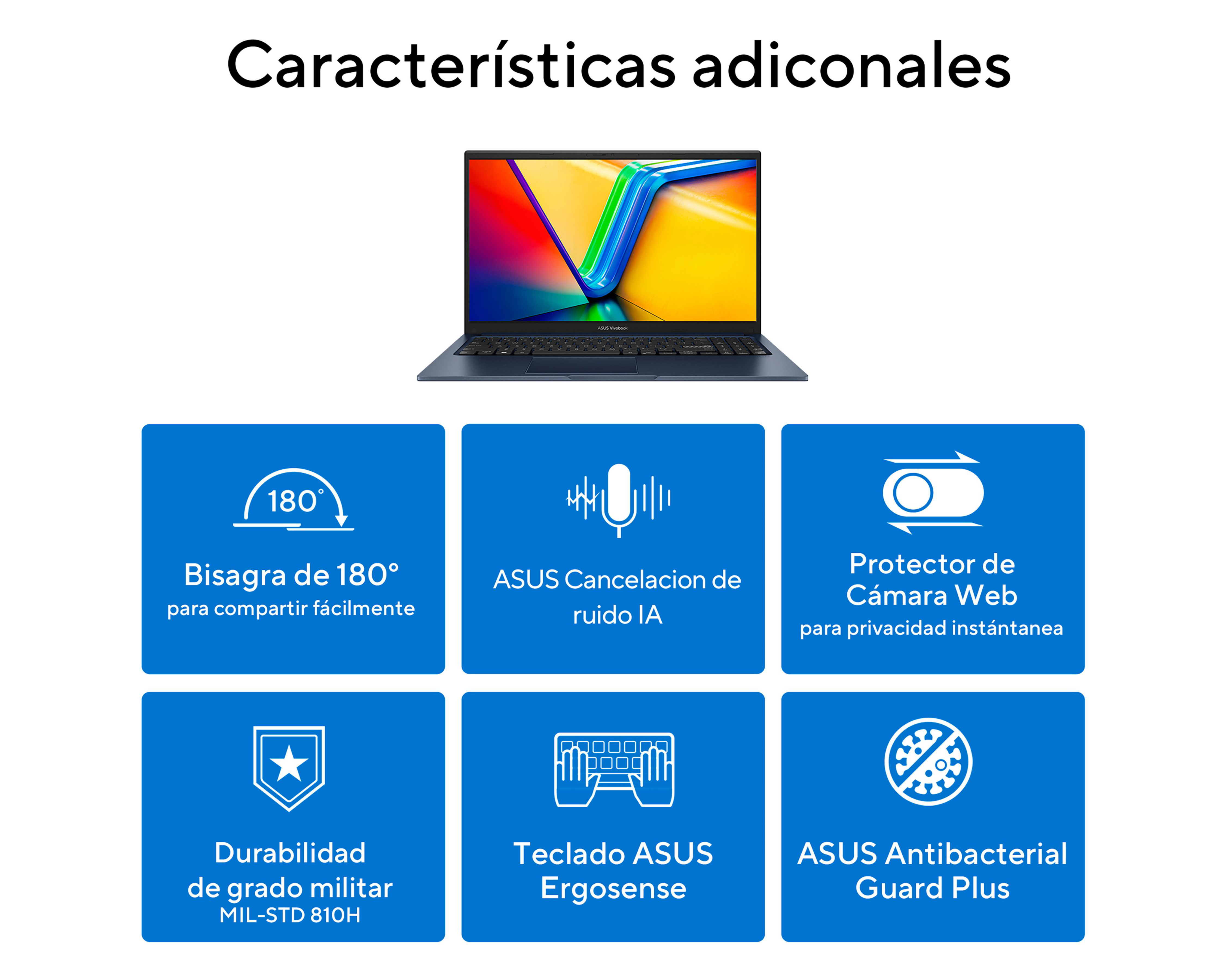 Foto 4 pulgar | Laptop Asus Vivobook X1504ZA-NJ972W 15.6" Windows 11 Intel Core i5 16 GB RAM 512 GB SSD Azul