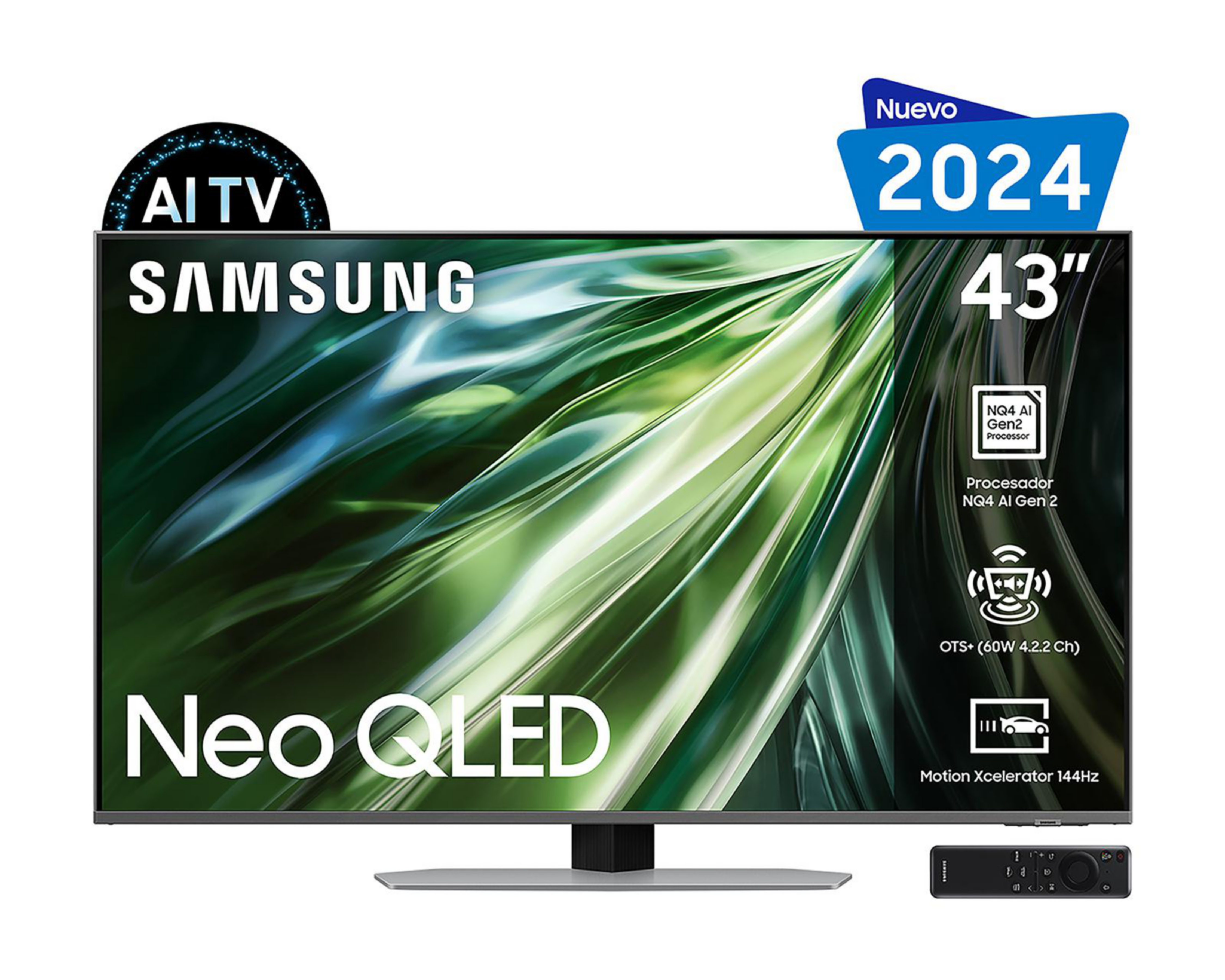 Foto 2 pulgar | Pantalla Neo QLED Samsung 43" Ultra HD 4K Smart TV QN43QN90DAFXZX