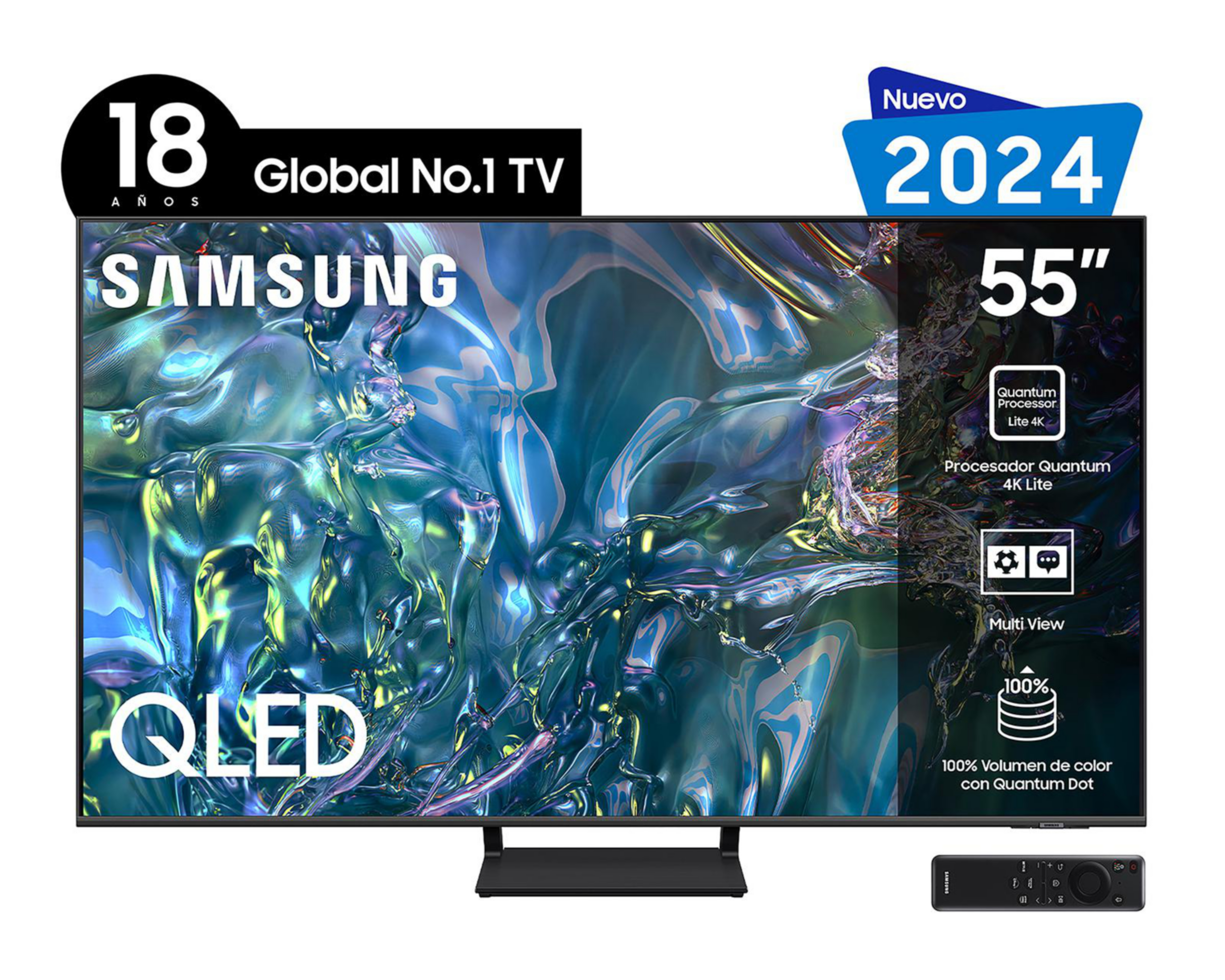Pantalla Smart TV Samsung QLED 55 Pulgadas Ultra HD 4K QN55Q65DAFXZX