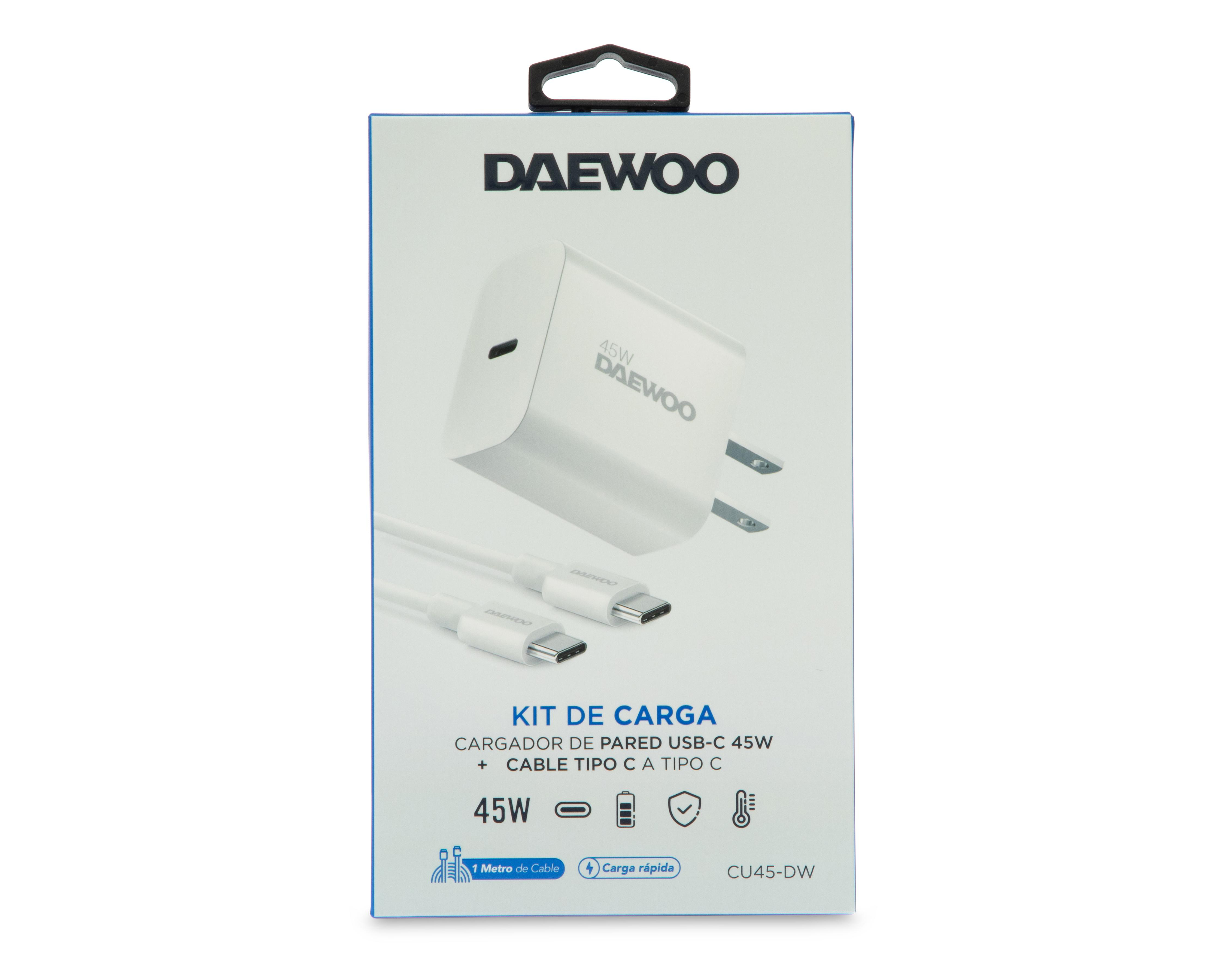 Foto 4 pulgar | Cargador USB-C Daewoo 45 W