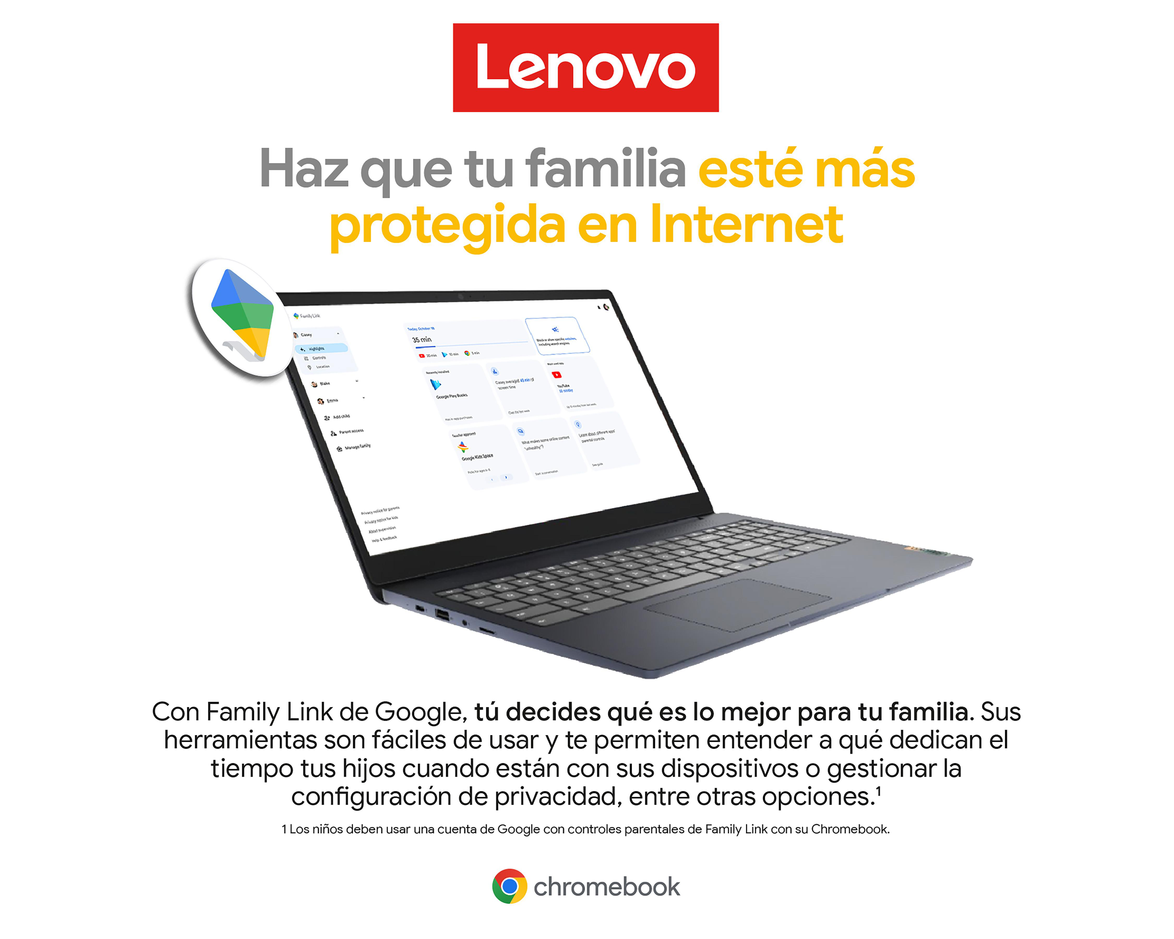 Foto 9 pulgar | Laptop Lenovo IP 3 Chromebook 15IJL6 Intel Celeron 8 GB RAM 128 GB eMMC Azul
