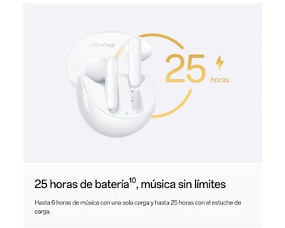 Foto 9 | Audífonos True Wireless Oppo con Cancelación de Ruido Enco Air3