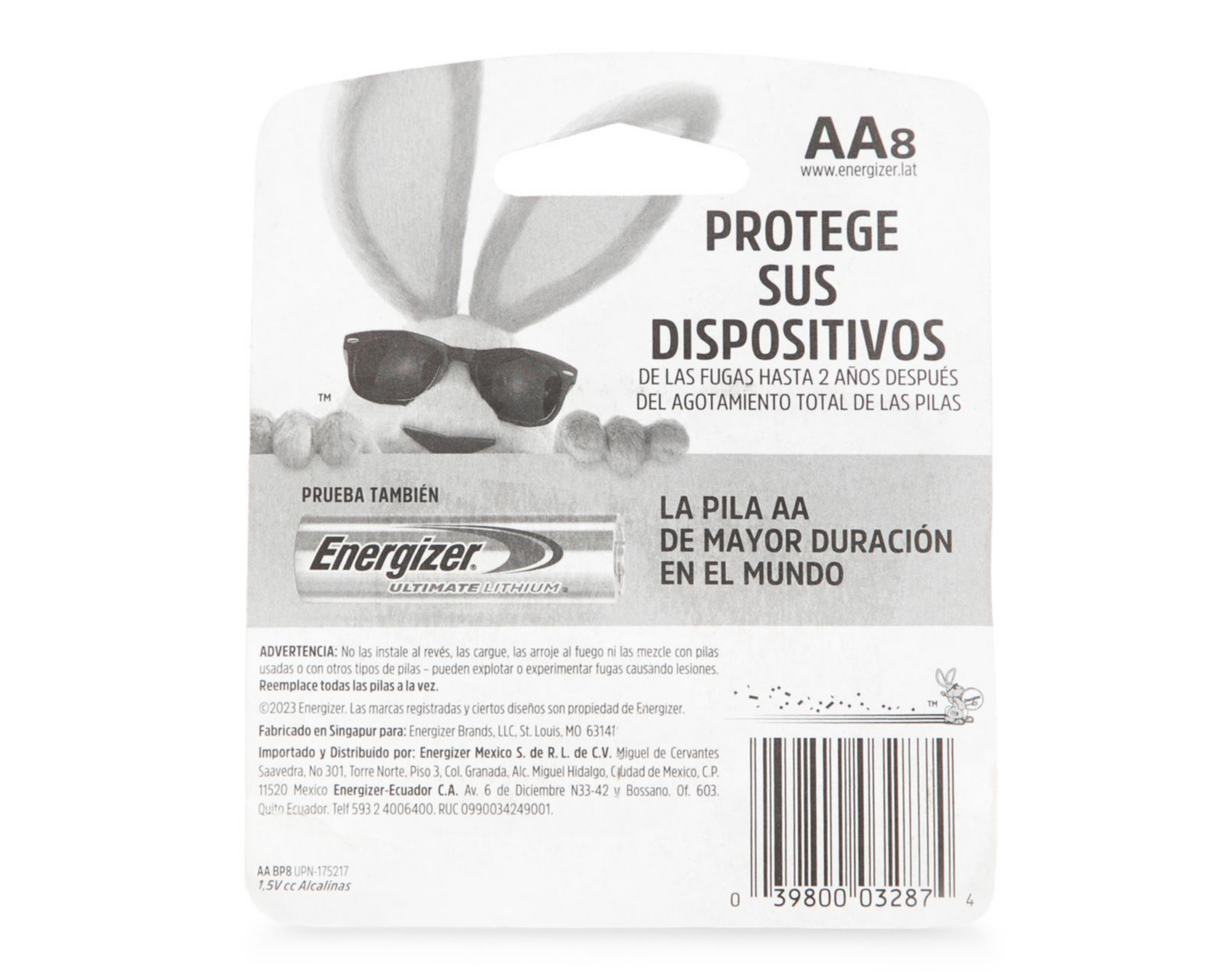 Foto 3 pulgar | Baterías Energizer AA 8 Piezas