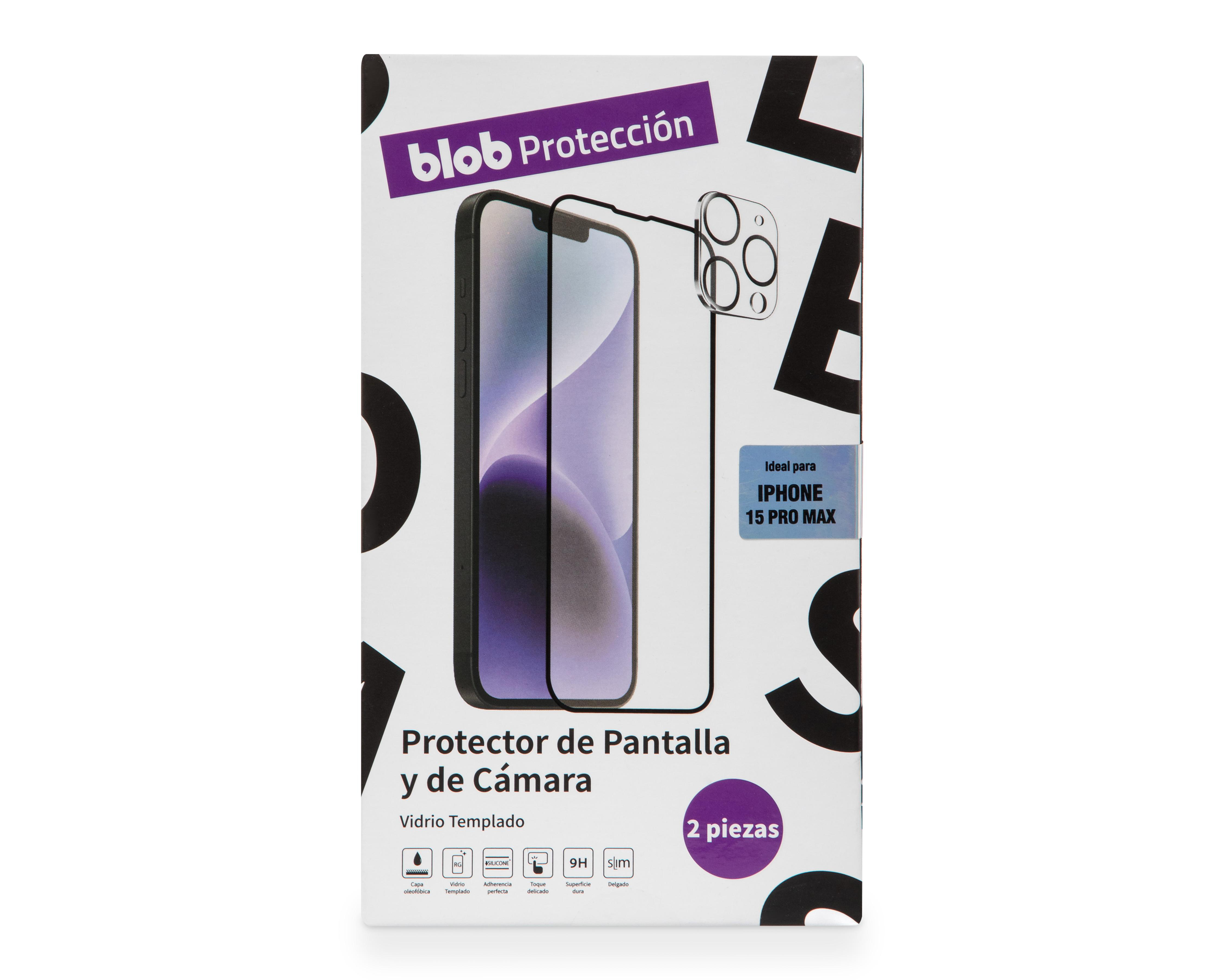 Foto 2 pulgar | Protector de Pantalla Blob para iPhone 15 Pro Max