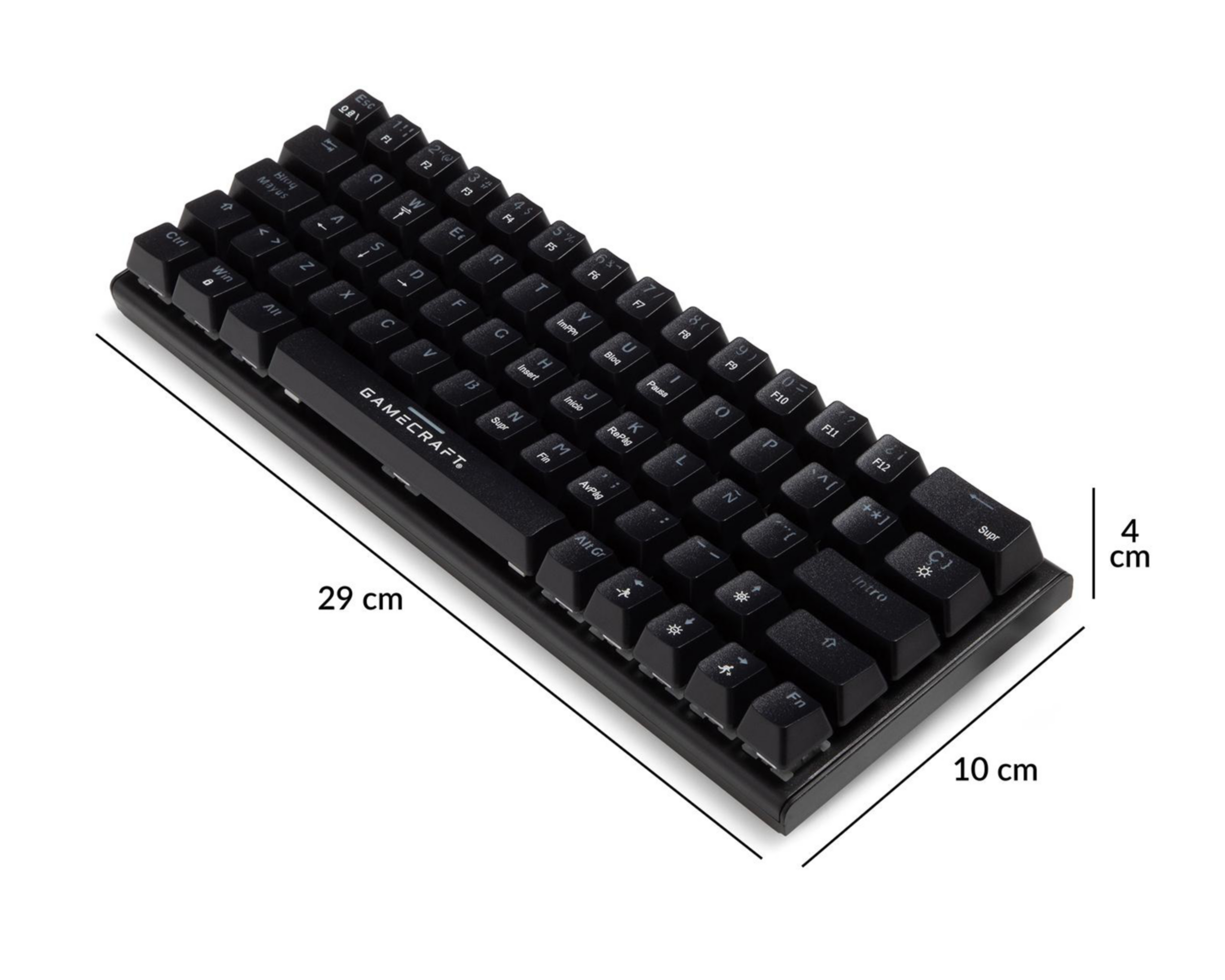 Foto 8 pulgar | Teclado Gamer Alámbrico Gamecraft Tritium T100