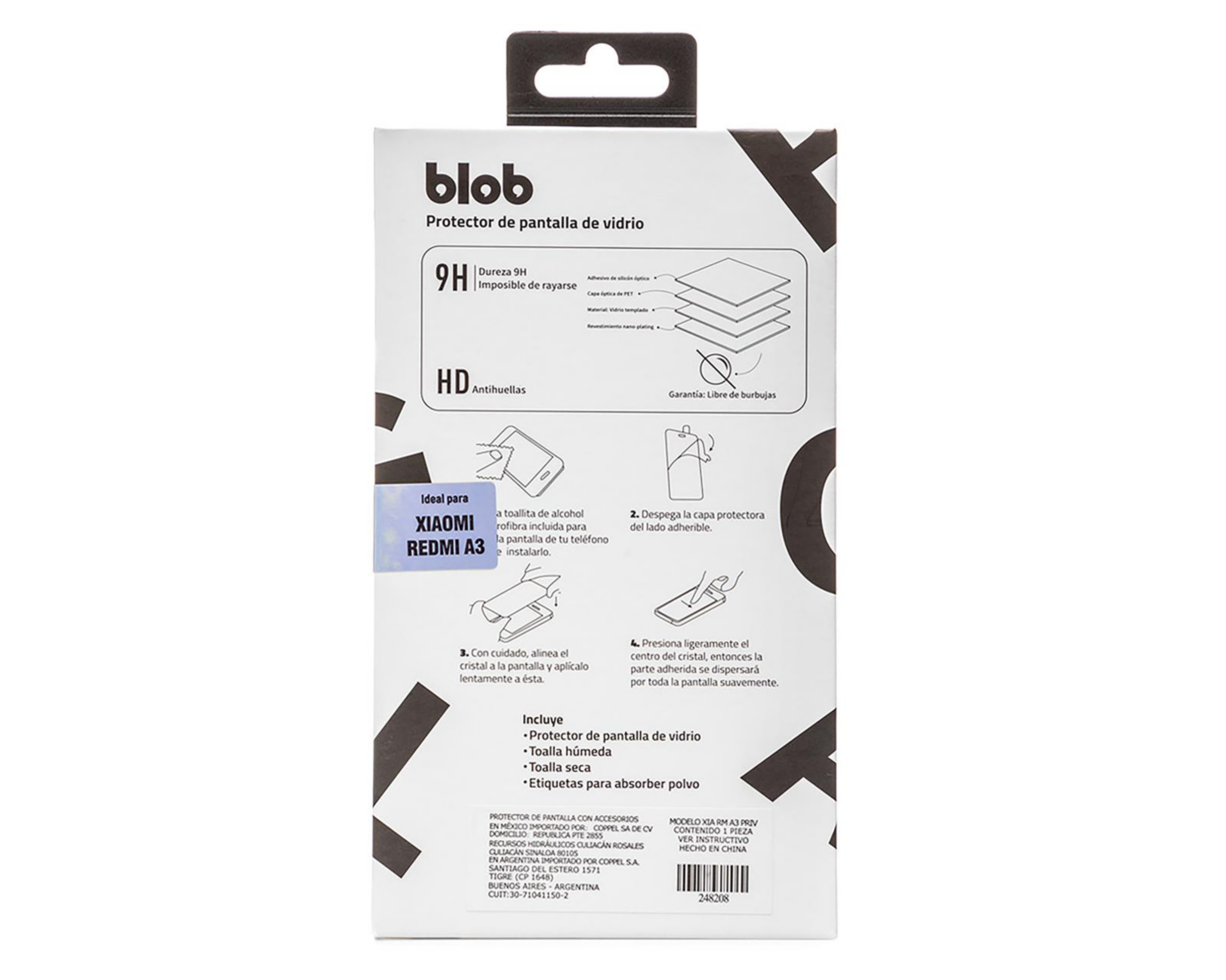 Foto 3 pulgar | Protector de Pantalla Blob para Xiaomi Redmi A3