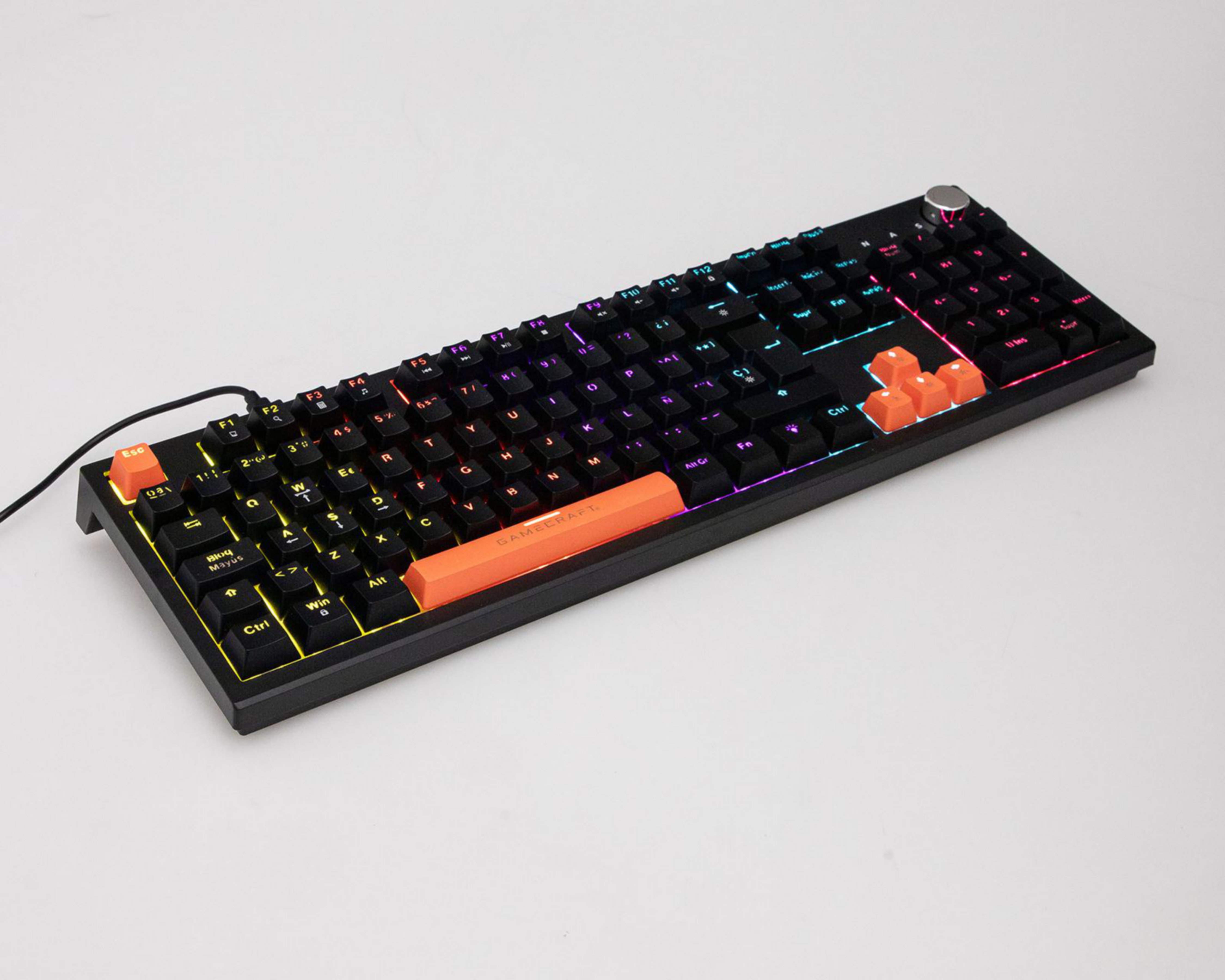 Foto 6 pulgar | Teclado Gamer Alámbrico Gamecraft Krypton T4000