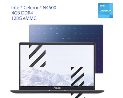 Foto 9 | Laptop Asus E510KA-BR760W 15.6" Intel Celeron 4 GB RAM eMMC 128 GB Azul + Maletín