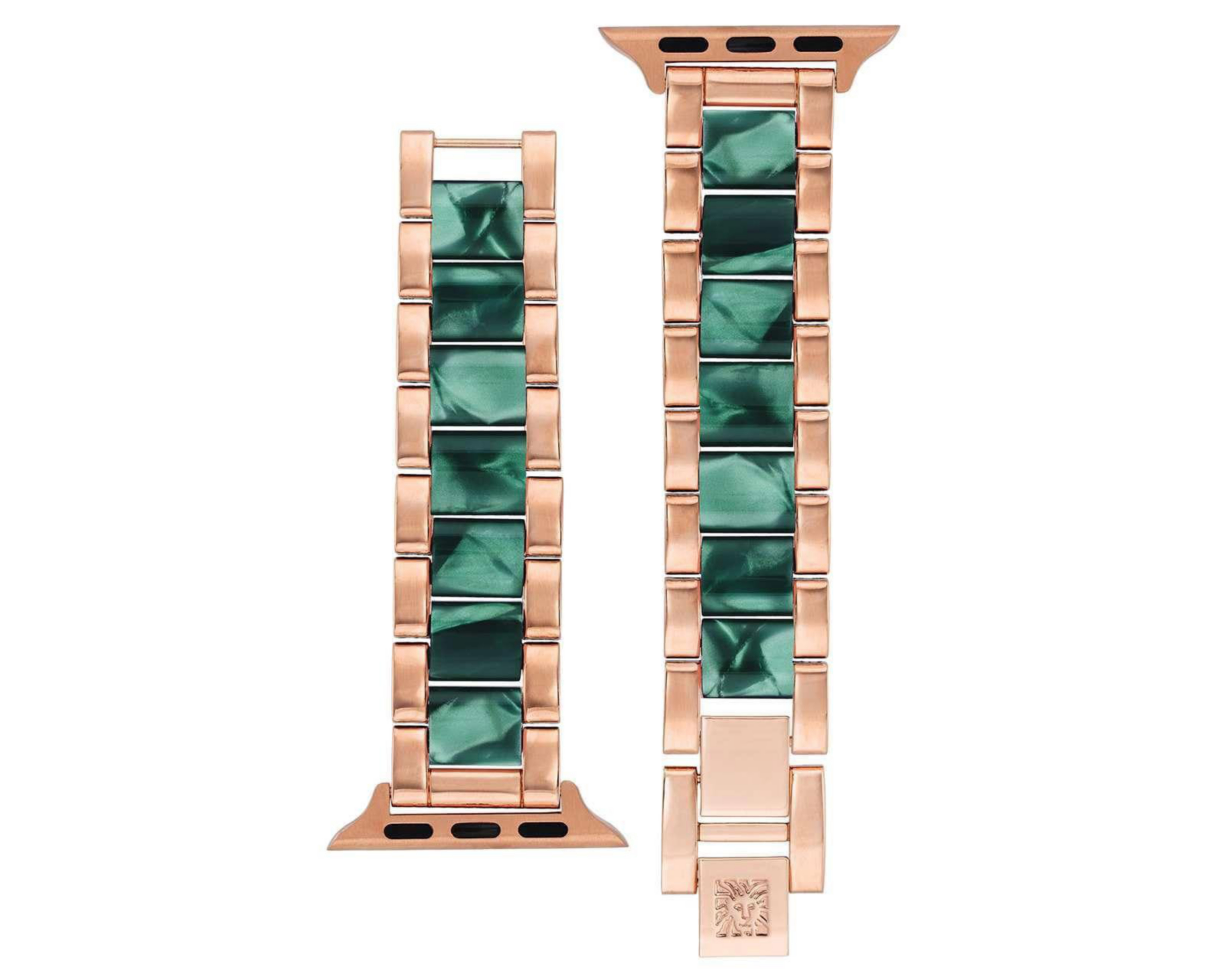 Correa Anne Klein Verde/Oro Rosa para Apple Watch de 38/40 mm