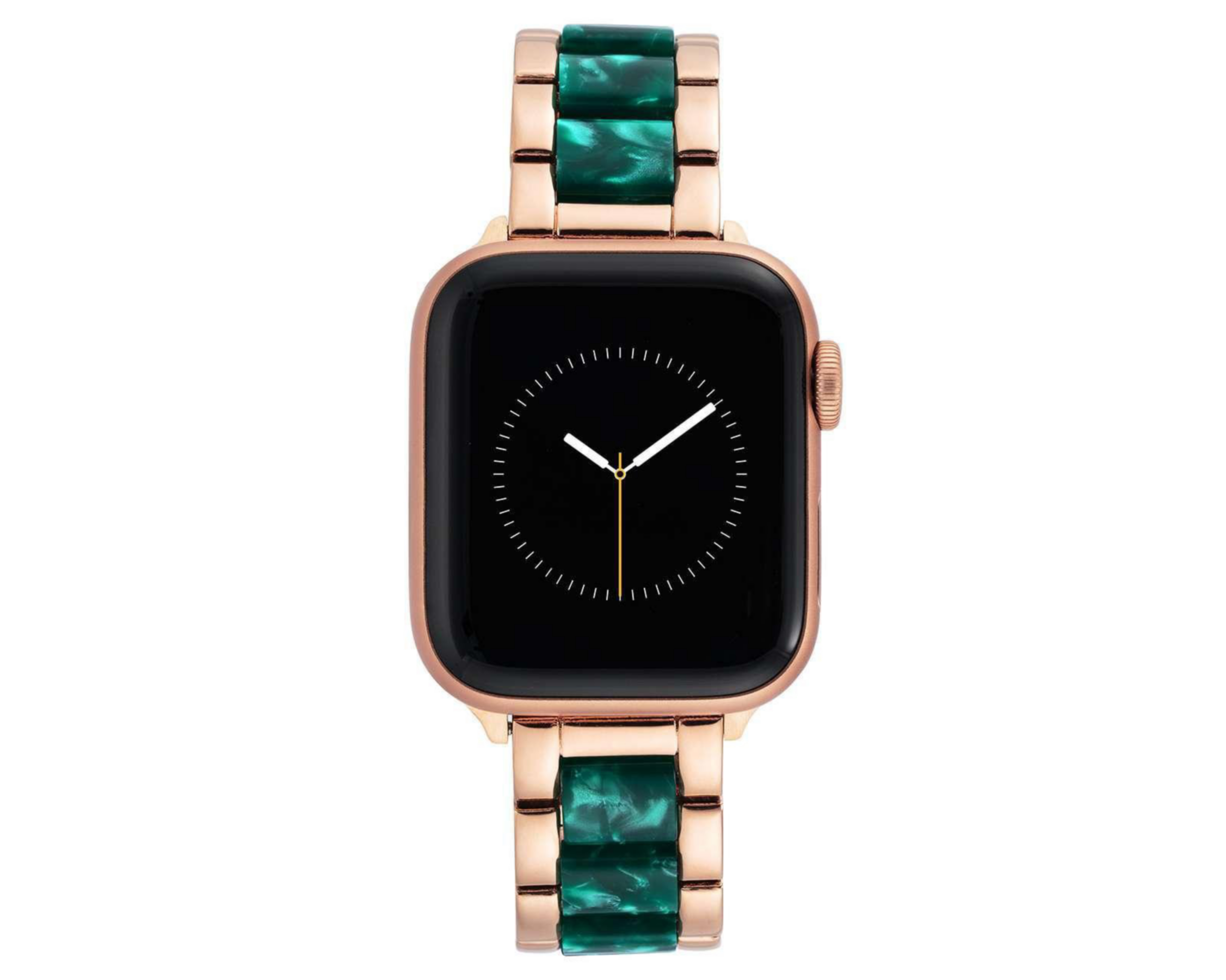 Foto 3 pulgar | Correa Anne Klein Verde/Oro Rosa para Apple Watch de 38/40 mm