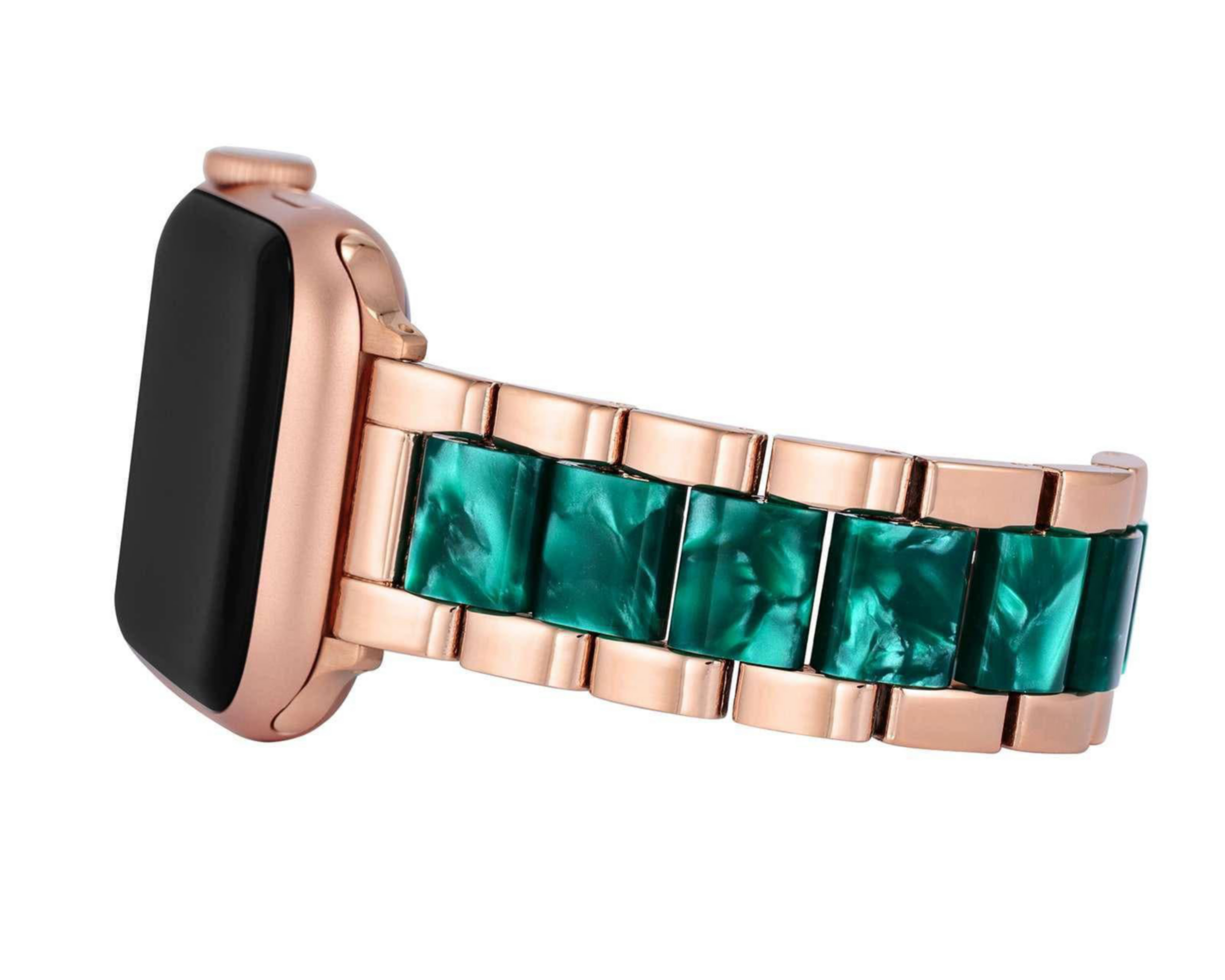 Foto 4 pulgar | Correa Anne Klein Verde/Oro Rosa para Apple Watch de 38/40 mm