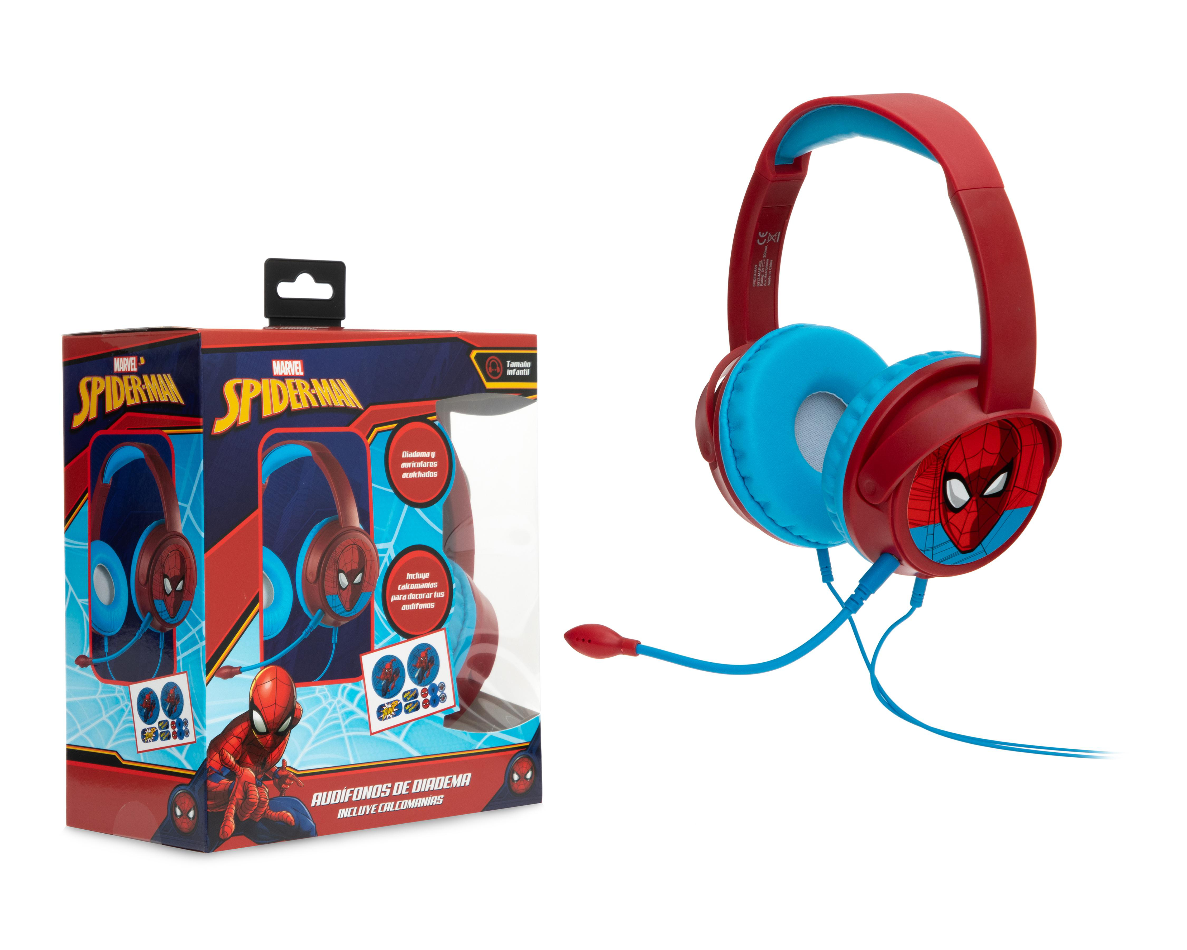 Foto 4 | Audífonos de Diadema Alámbricos Marvel Spider-Man con Micrófono Desplegable