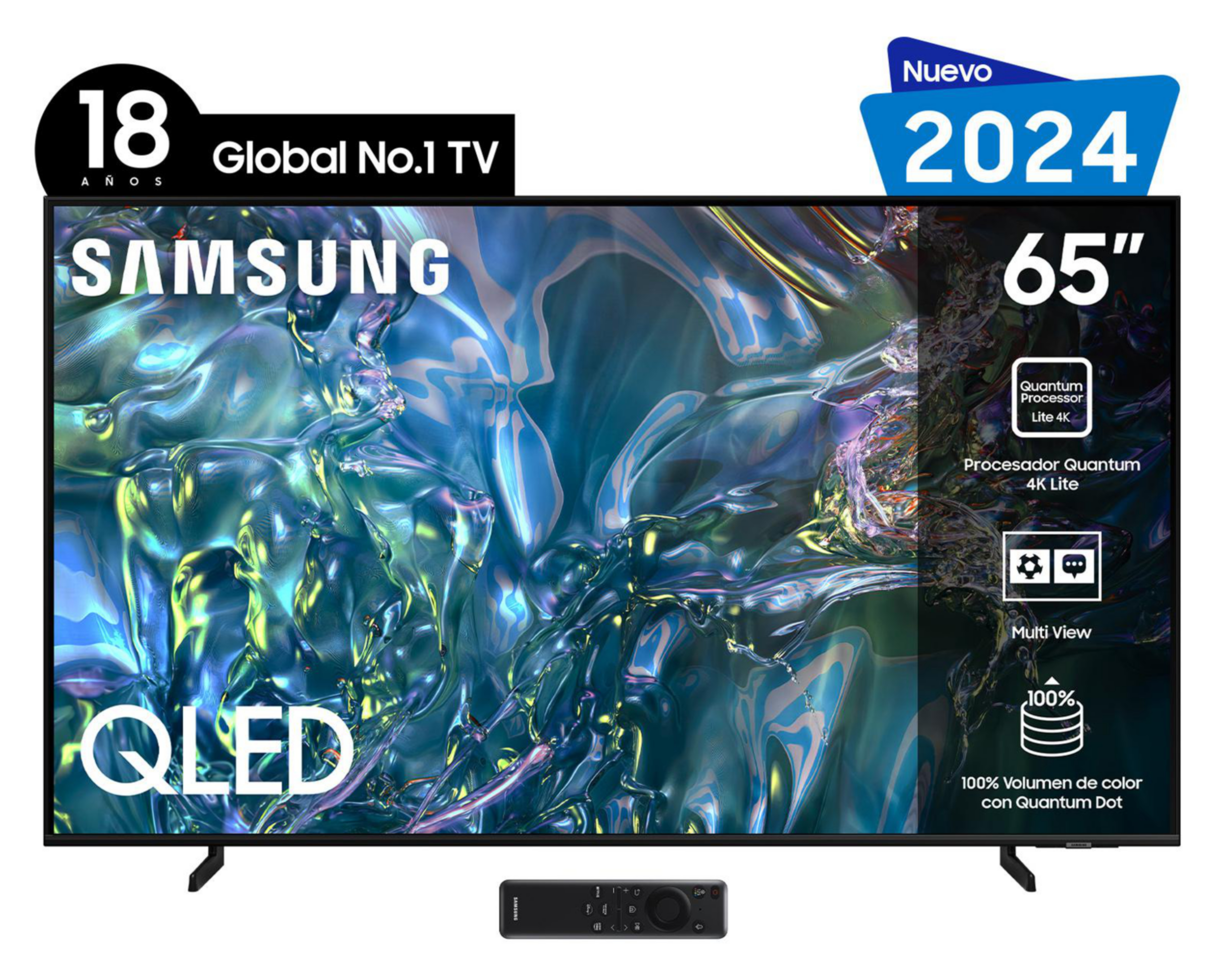 Foto 2 pulgar | Pantalla Smart TV Samsung QLED 65 Pulgadas Ultra HD 4K QN65Q60DAFXZX